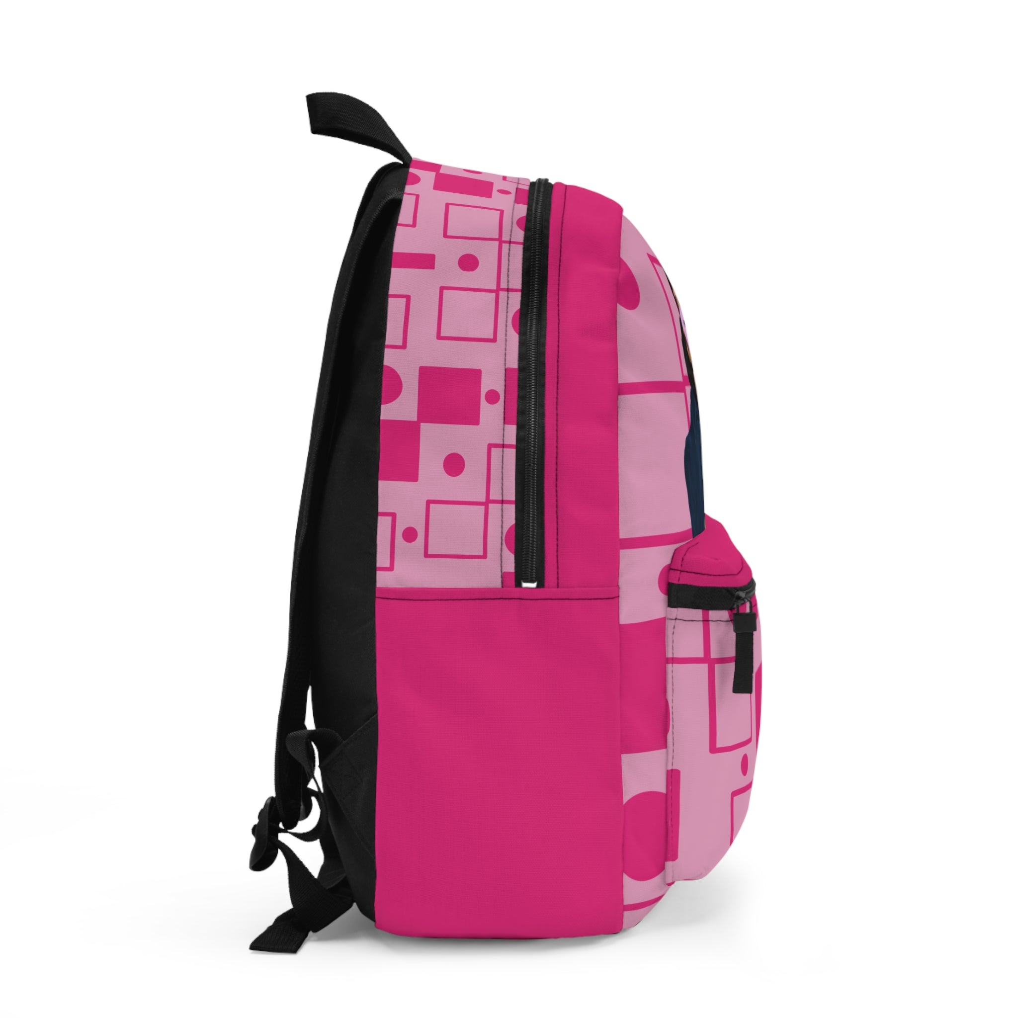Pink Pop Art Bubblegum Backpack — Trendy Teen Graphic Bag