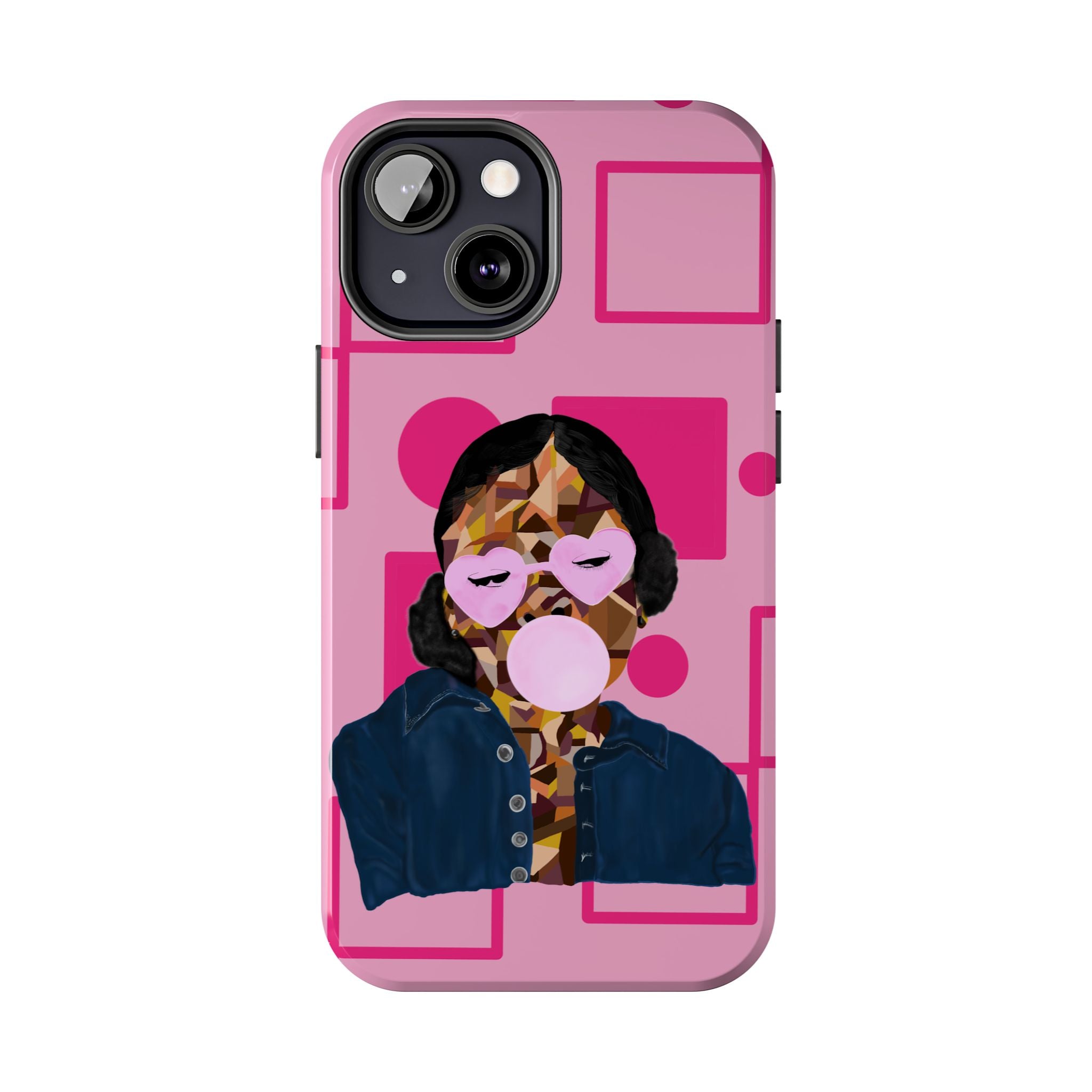 Pink Pop Art Phone Case — Bubblegum Girl Tough Phone Case