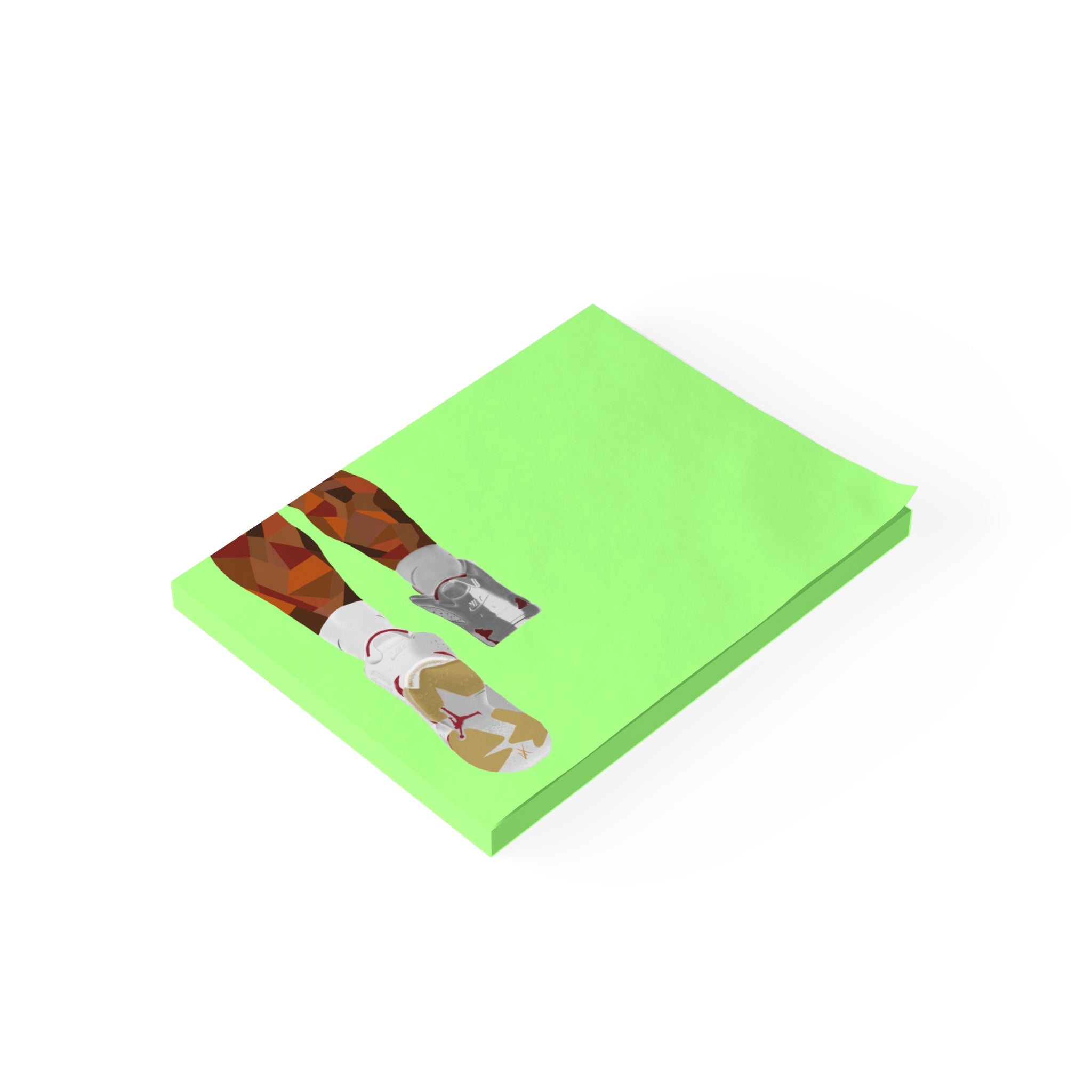 Copy of Running Shoes Post-it Note Pad — Minimal Athletic Memo Pads