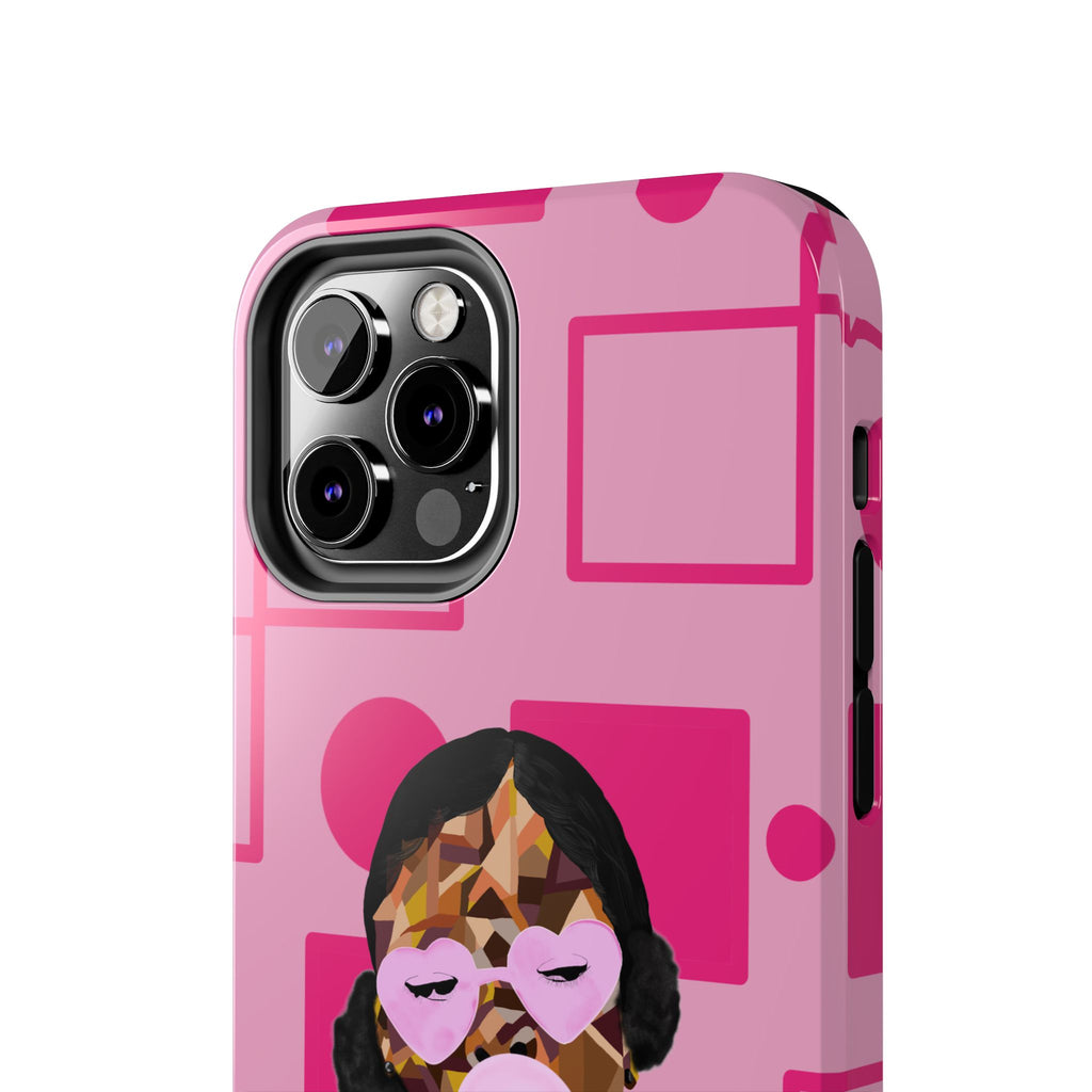 Pink Pop Art Phone Case — Bubblegum Girl Tough Phone Case