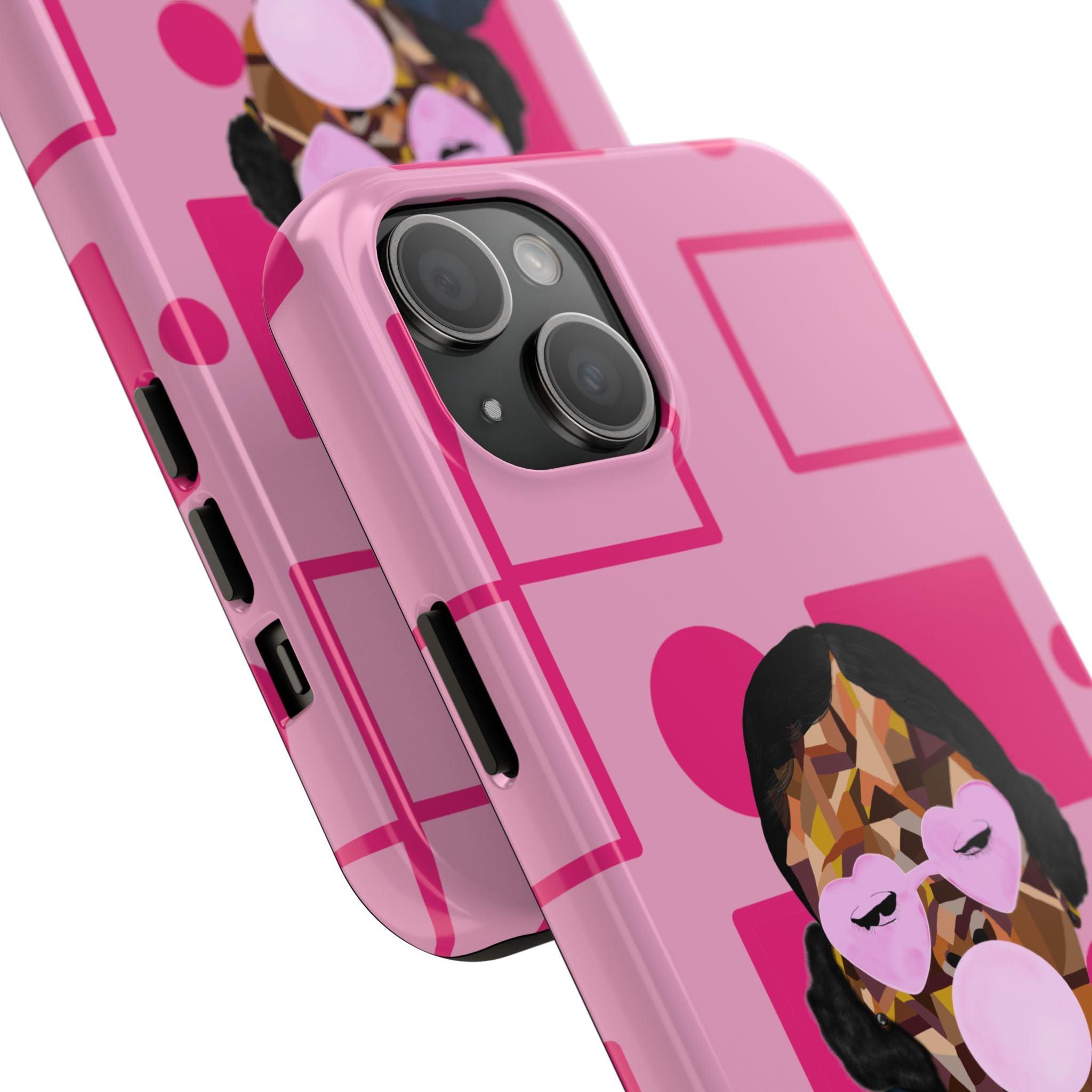 Pink Pop Art Phone Case — Bubblegum Girl Tough Phone Case