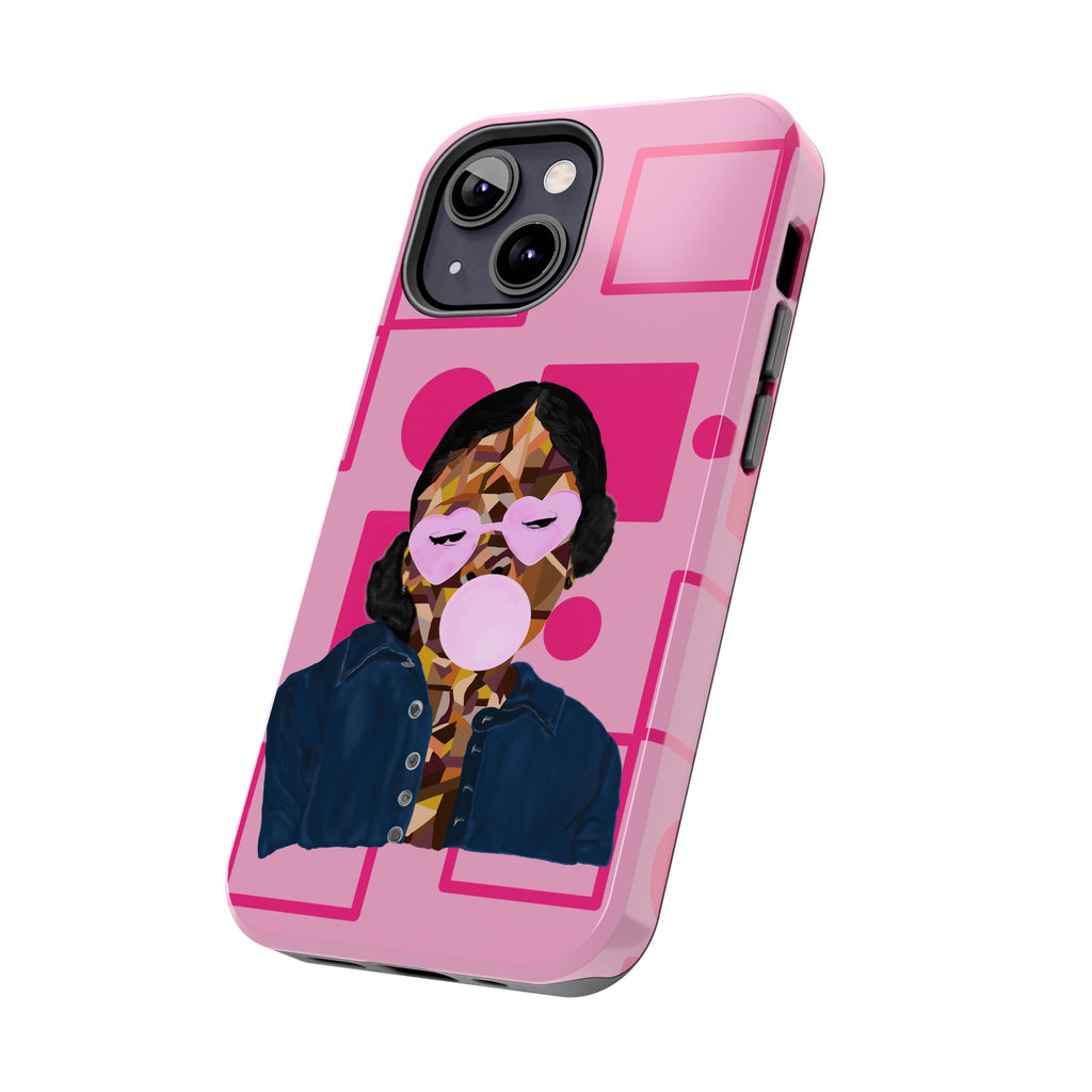 Pink Pop Art Phone Case — Bubblegum Girl Tough Phone Case