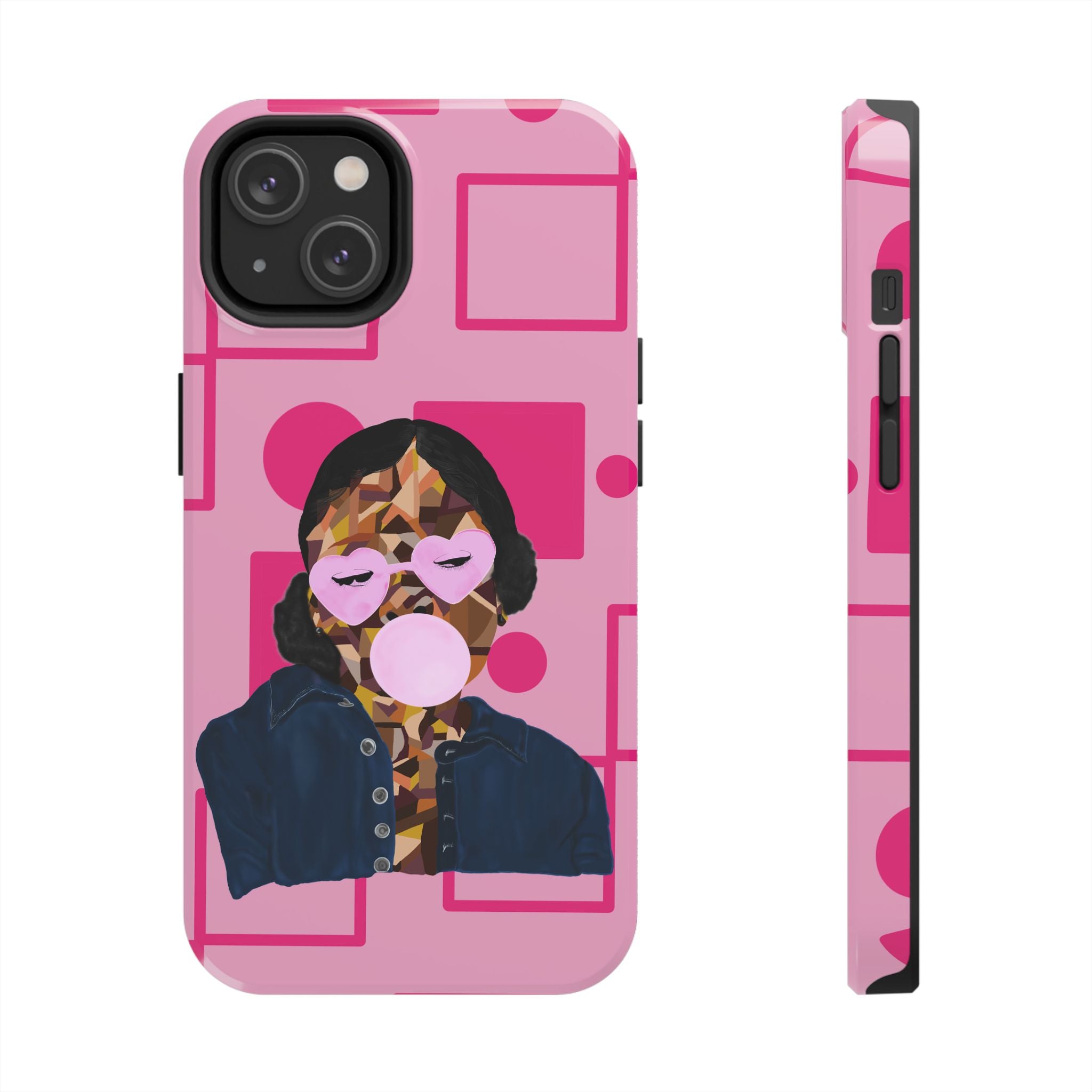 Pink Pop Art Phone Case — Bubblegum Girl Tough Phone Case