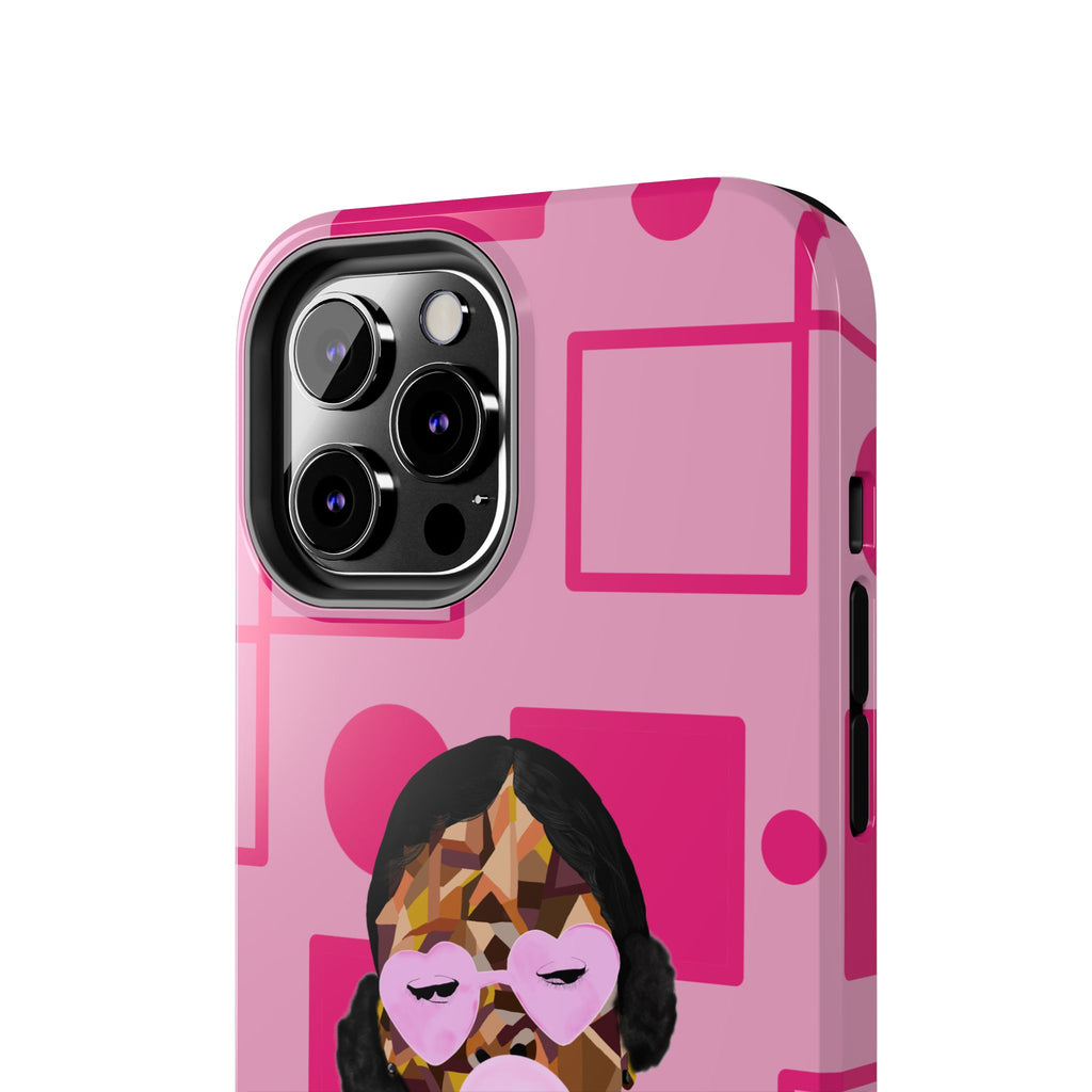 Pink Pop Art Phone Case — Bubblegum Girl Tough Phone Case