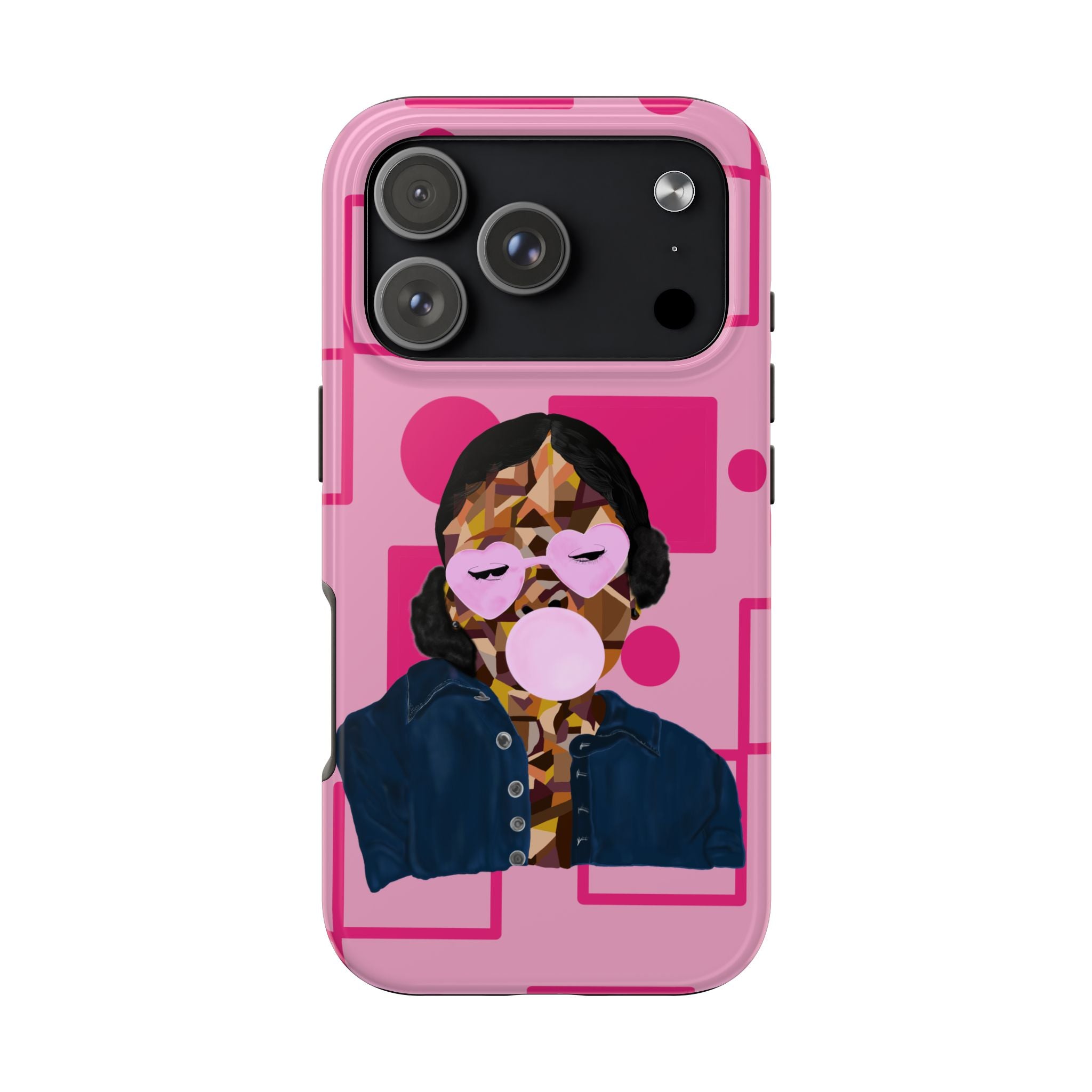 Pink Pop Art Phone Case — Bubblegum Girl Tough Phone Case
