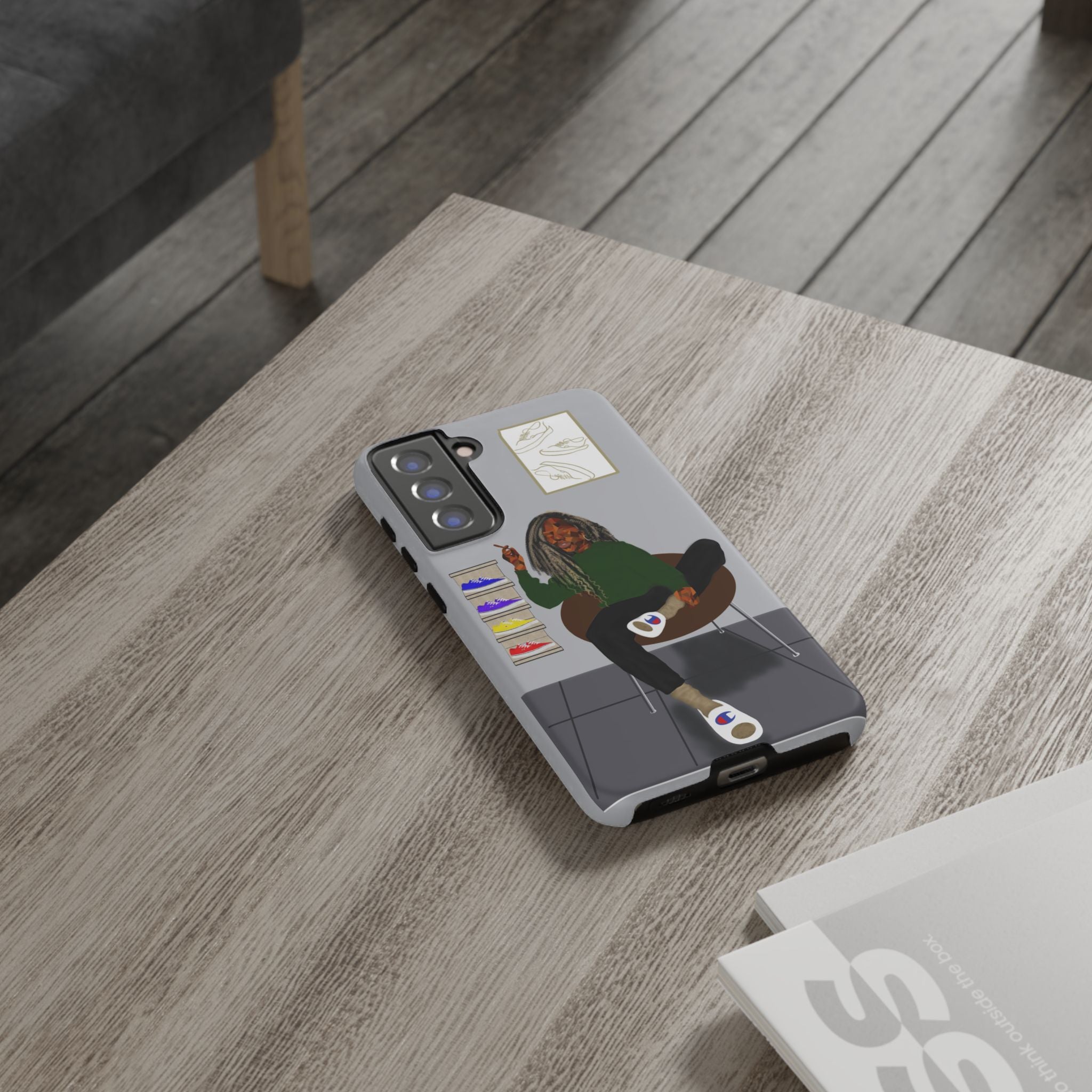 Phone Case — Chill Sneakerhead Illustration ("Tough Cases")