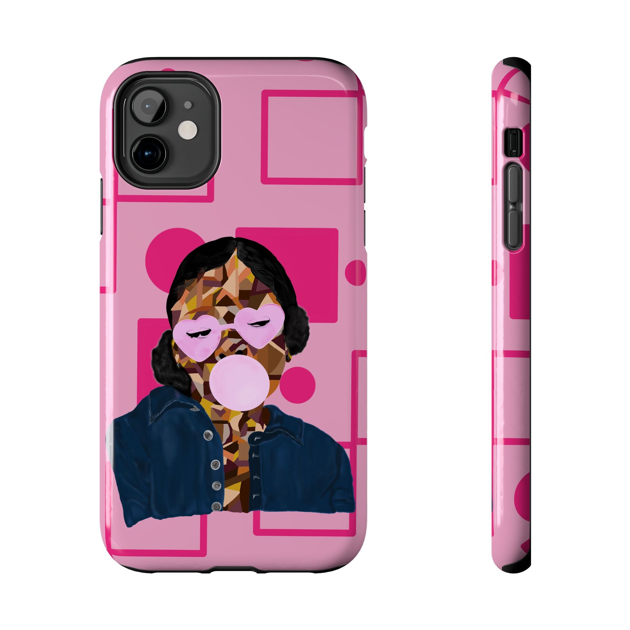 Pink Pop Art Phone Case — Bubblegum Girl Tough Phone Case