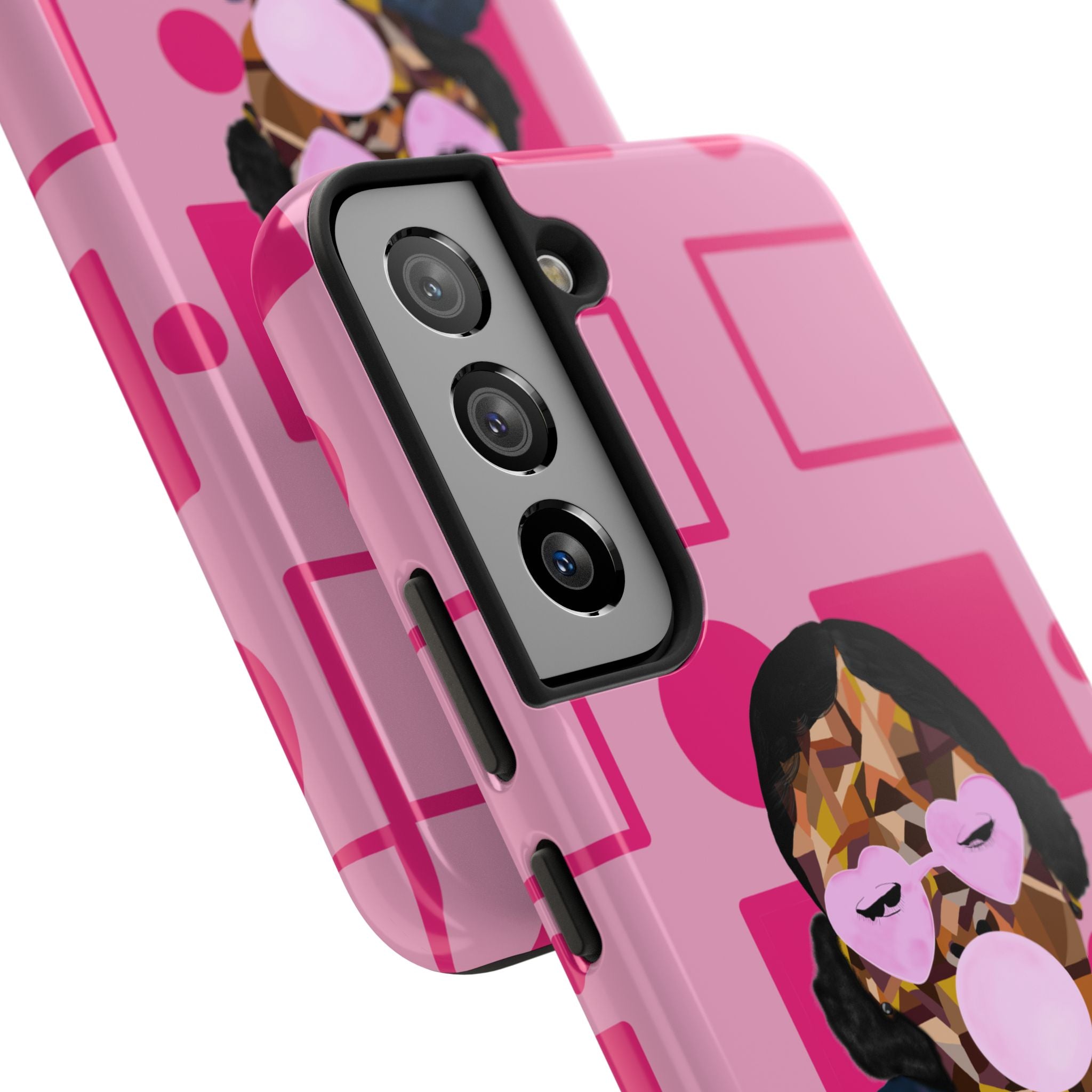 Pink Pop Art Phone Case — Bubblegum Girl Tough Phone Case