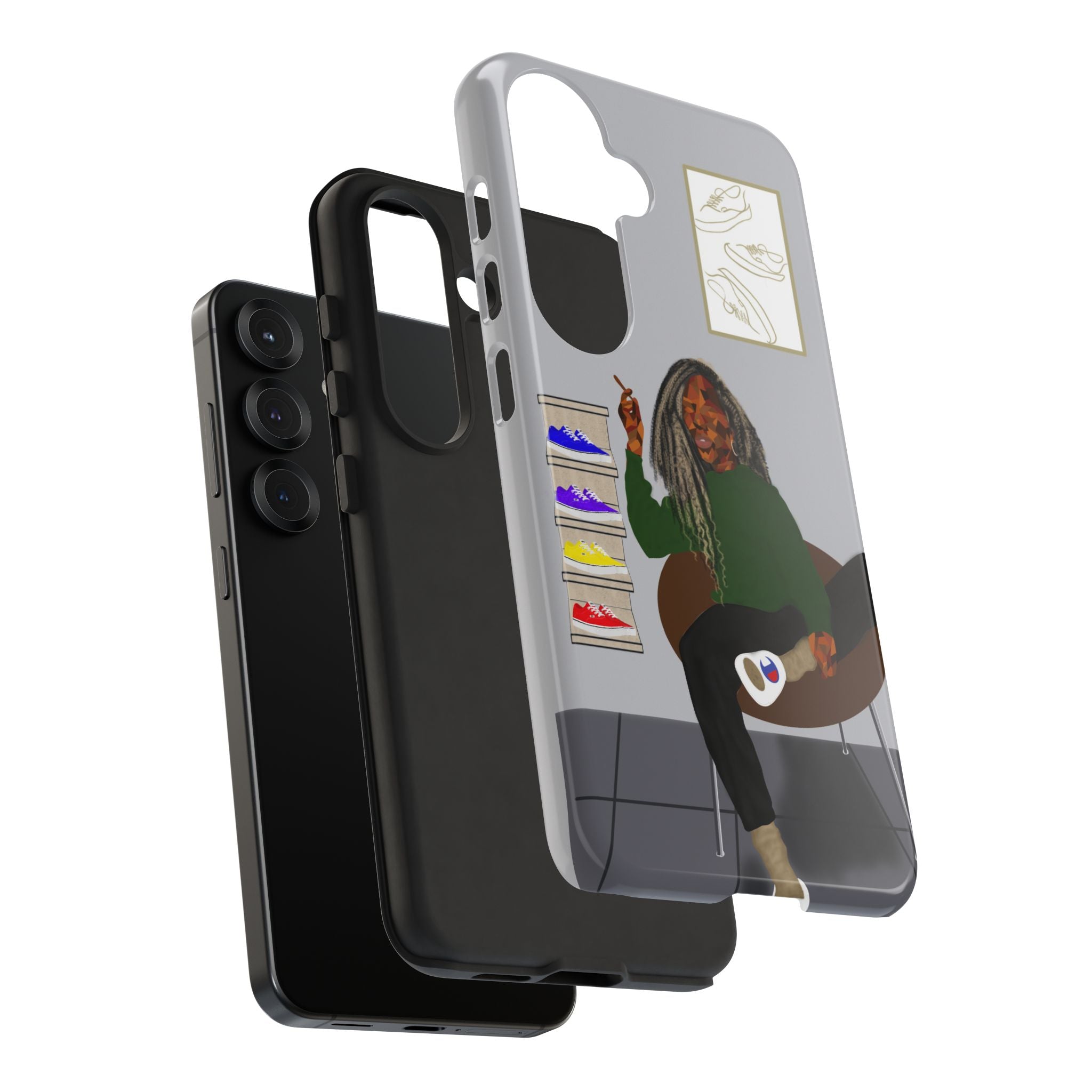 Phone Case — Chill Sneakerhead Illustration ("Tough Cases")