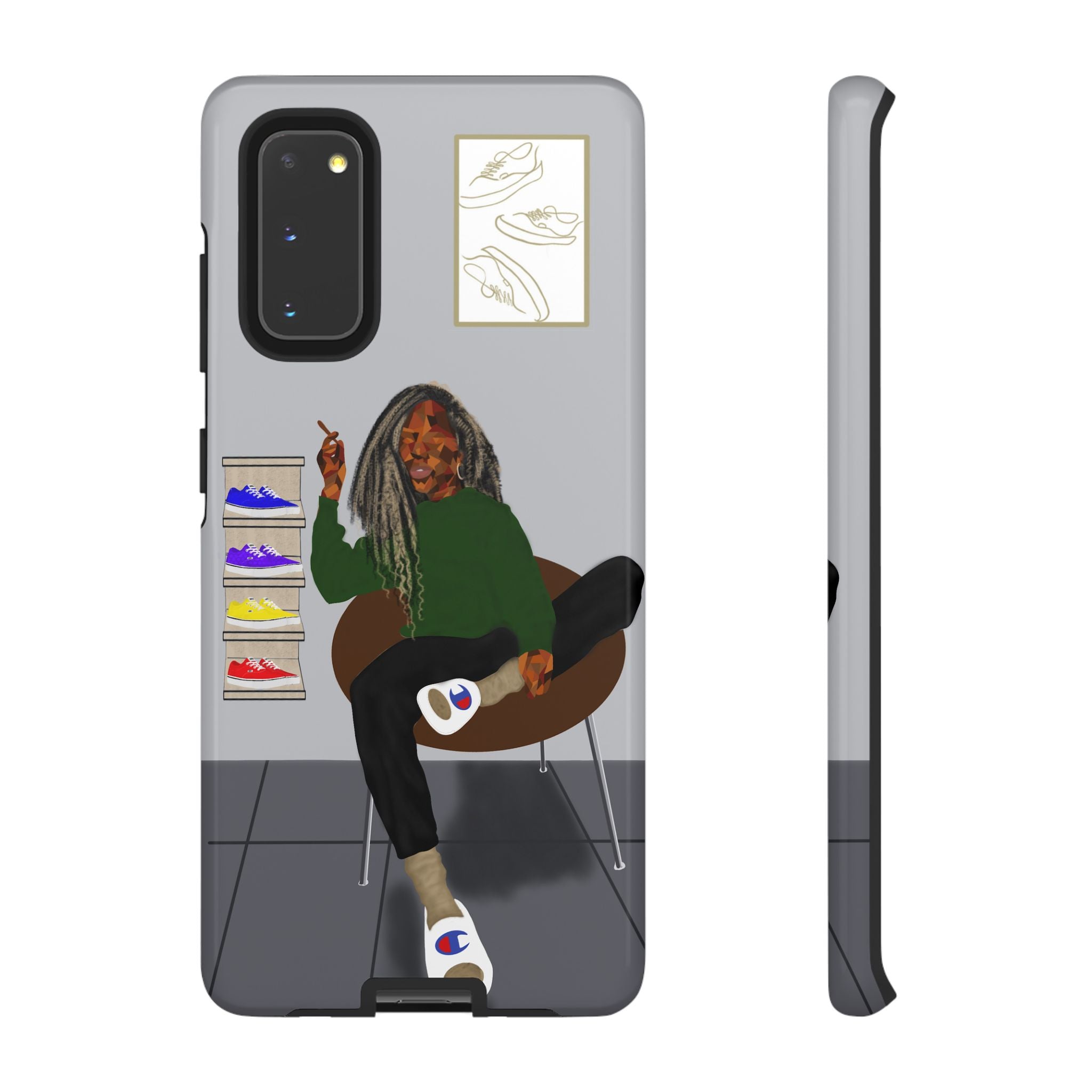 Phone Case — Chill Sneakerhead Illustration ("Tough Cases")
