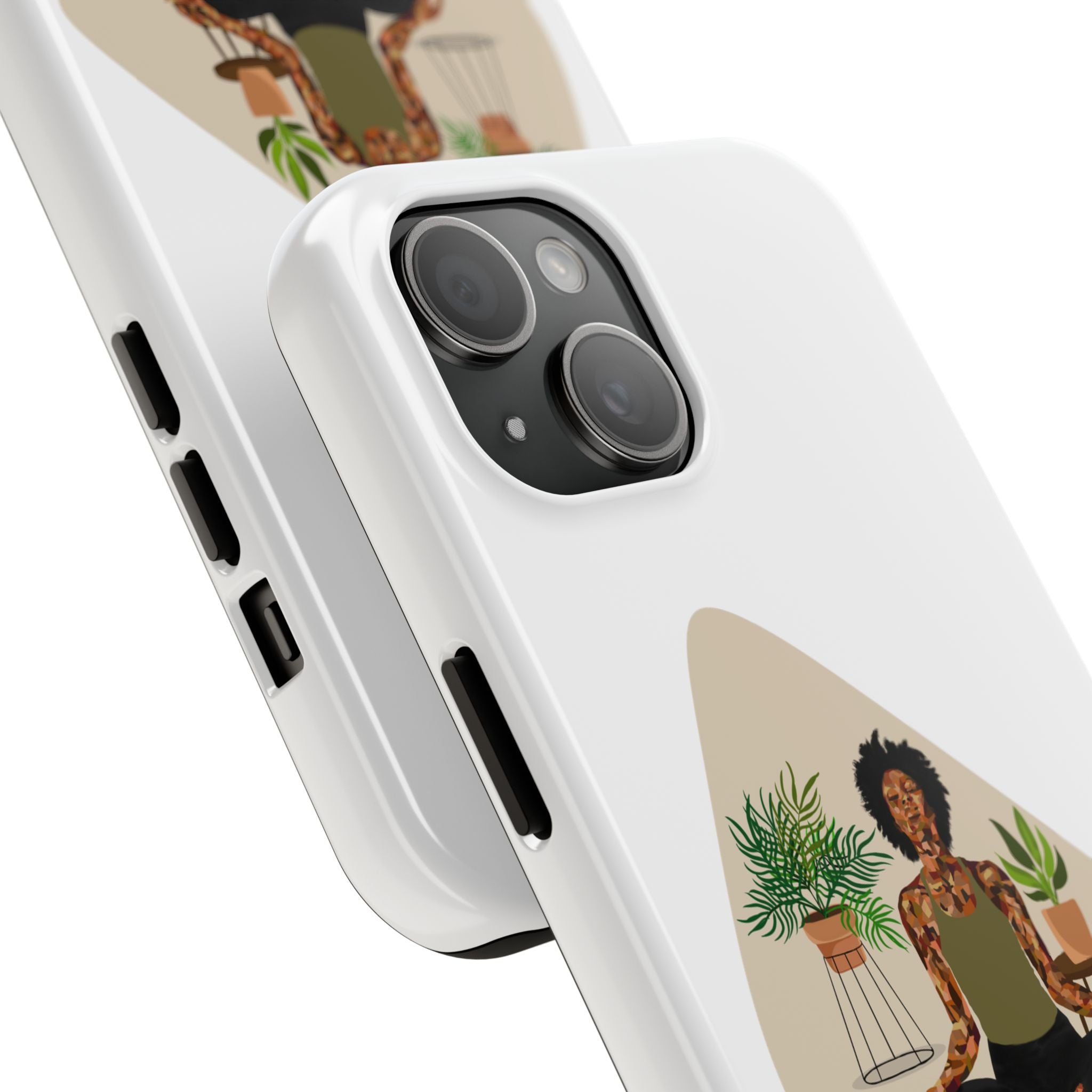 Yoga Girl Tough Phone Case — Meditation, Plants & Self‑Care Protective Cover