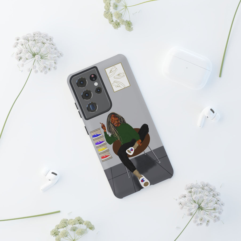 Phone Case — Chill Sneakerhead Illustration ("Tough Cases")