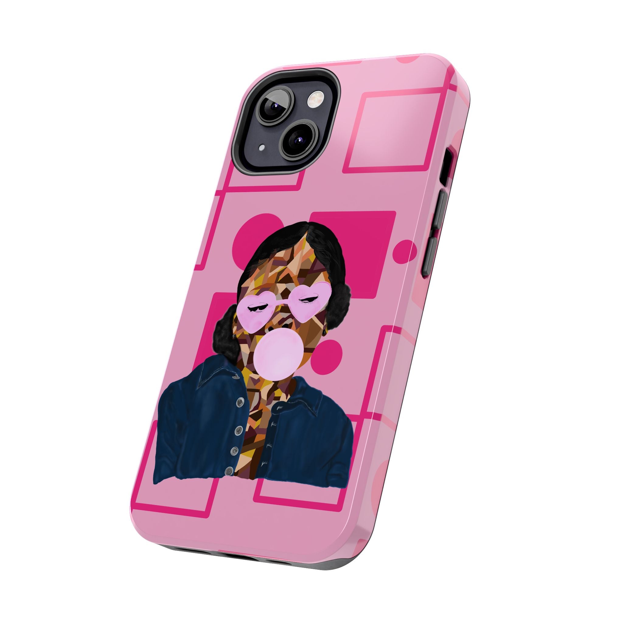 Pink Pop Art Phone Case — Bubblegum Girl Tough Phone Case