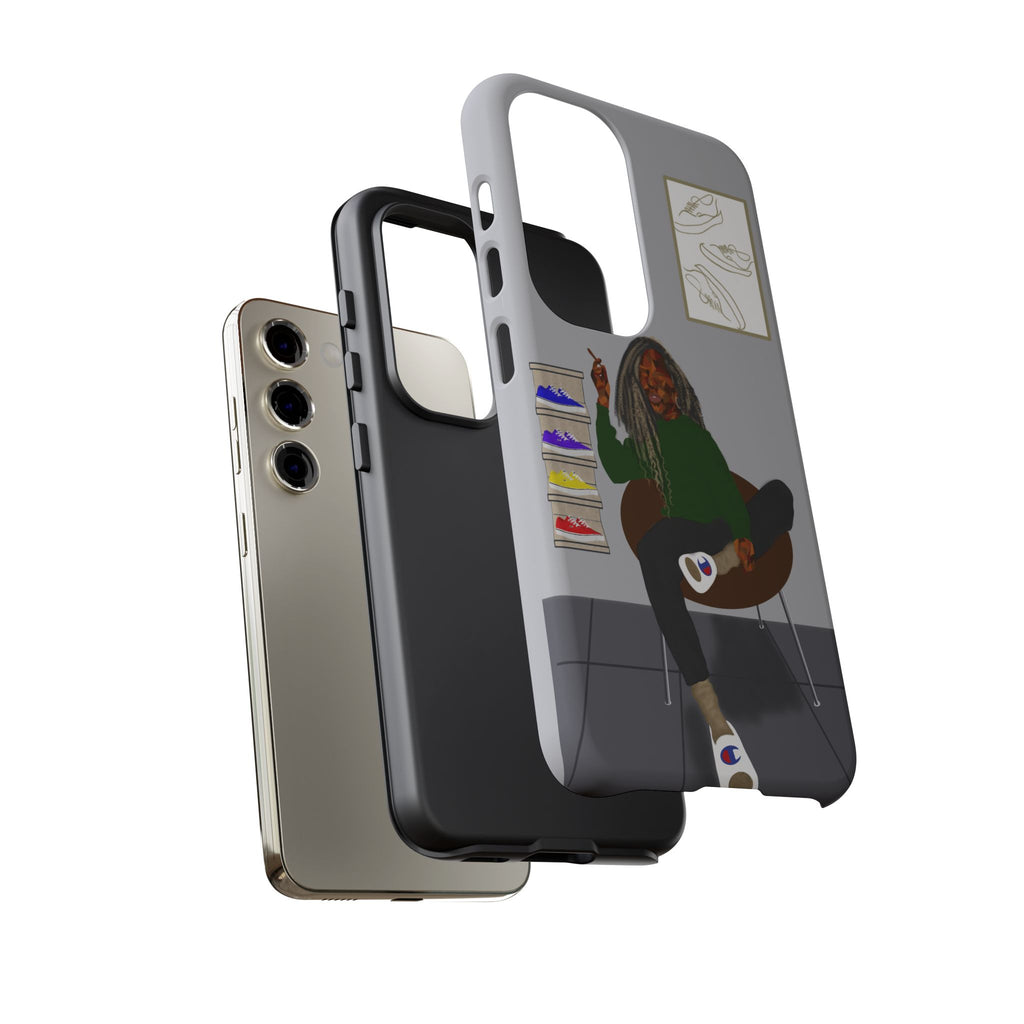 Phone Case — Chill Sneakerhead Illustration ("Tough Cases")