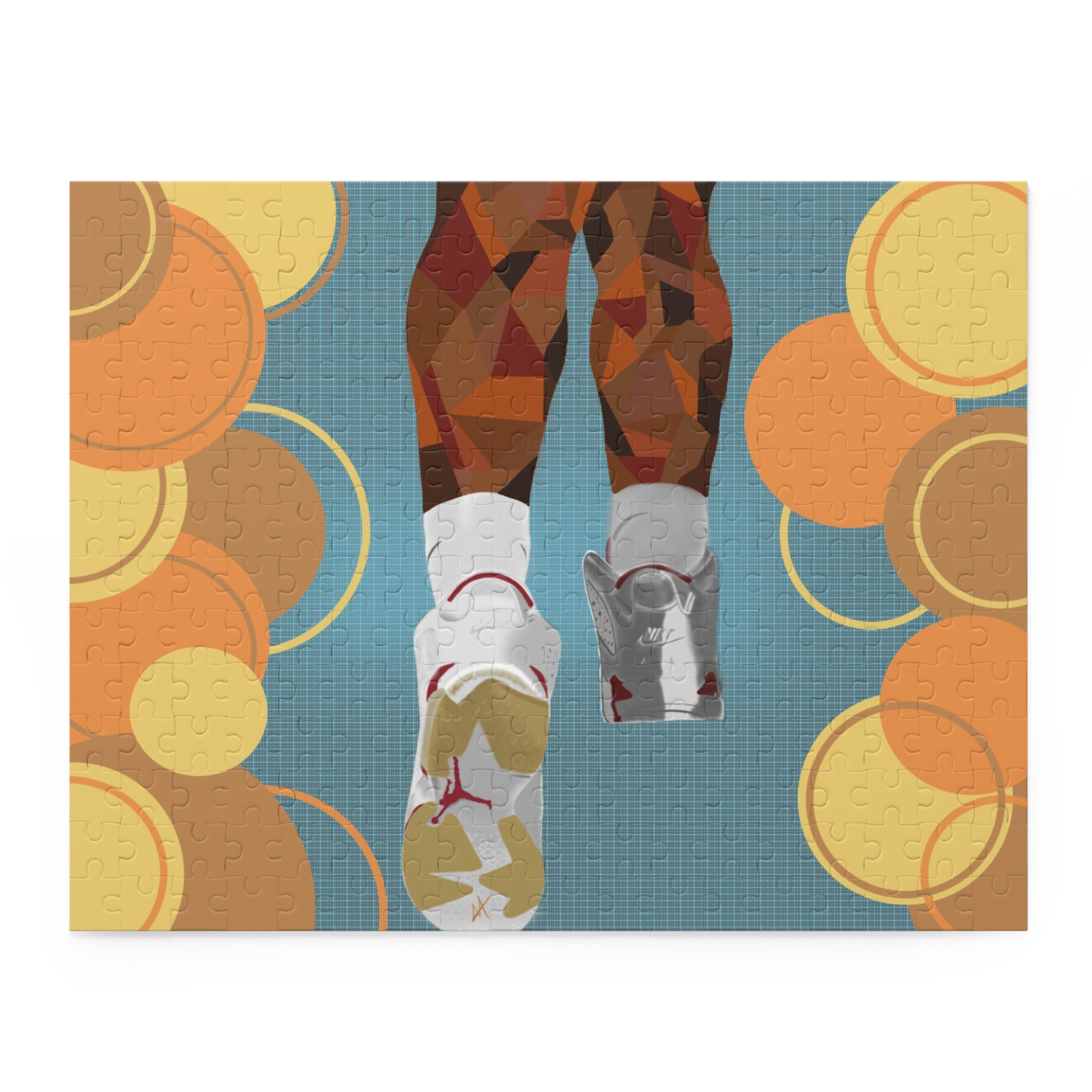 Retro Basketball Sneaker Puzzle — 120/252/500-Piece