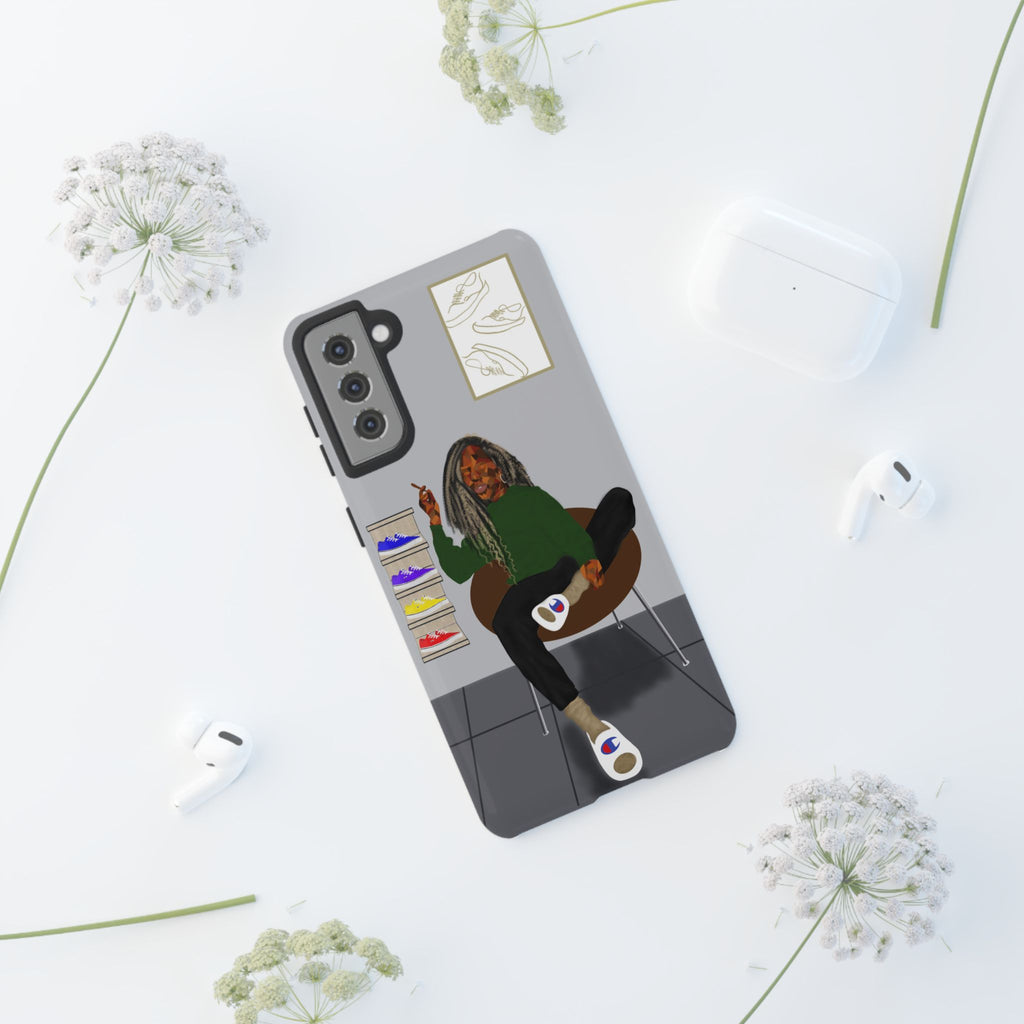 Phone Case — Chill Sneakerhead Illustration ("Tough Cases")