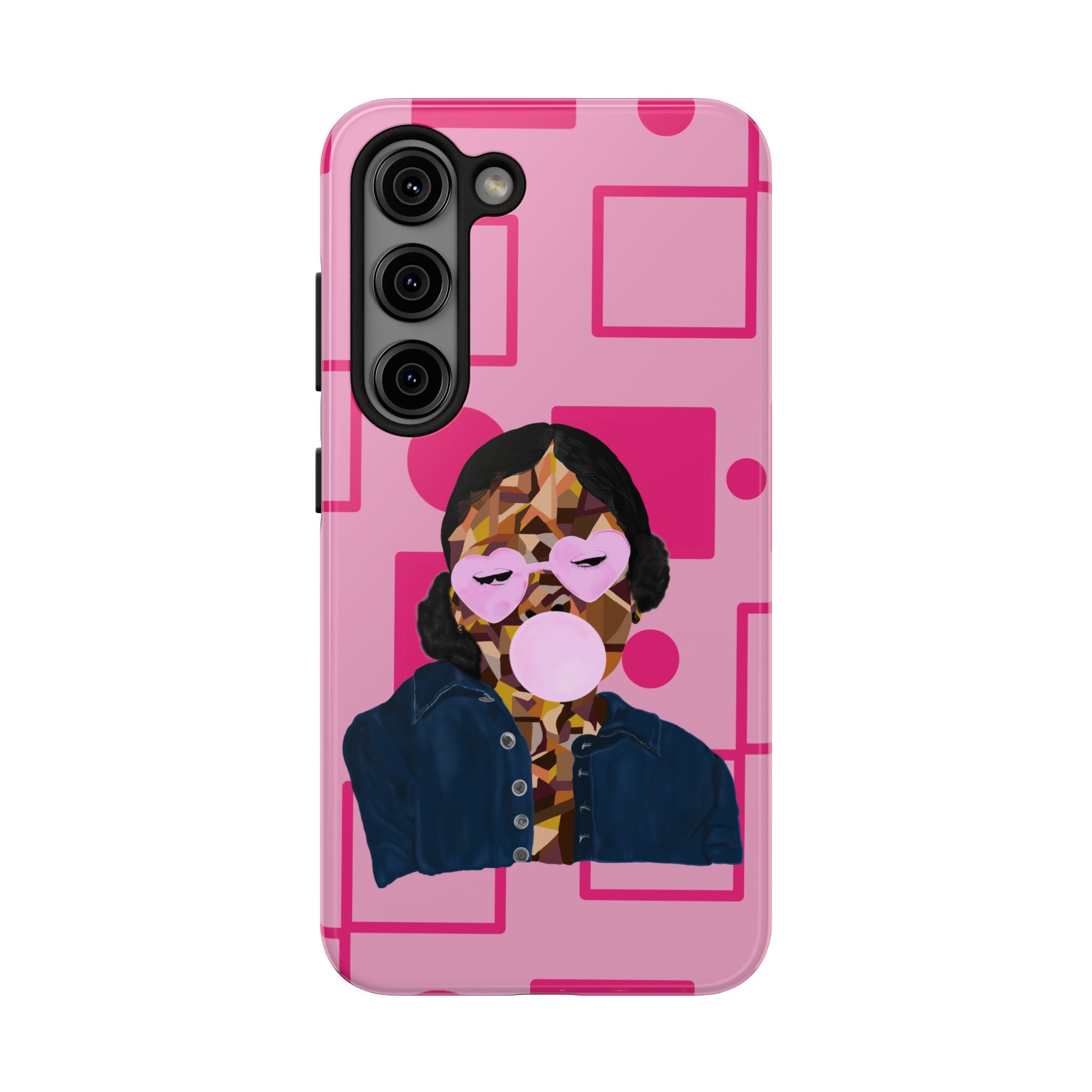 Pink Pop Art Phone Case — Bubblegum Girl Tough Phone Case