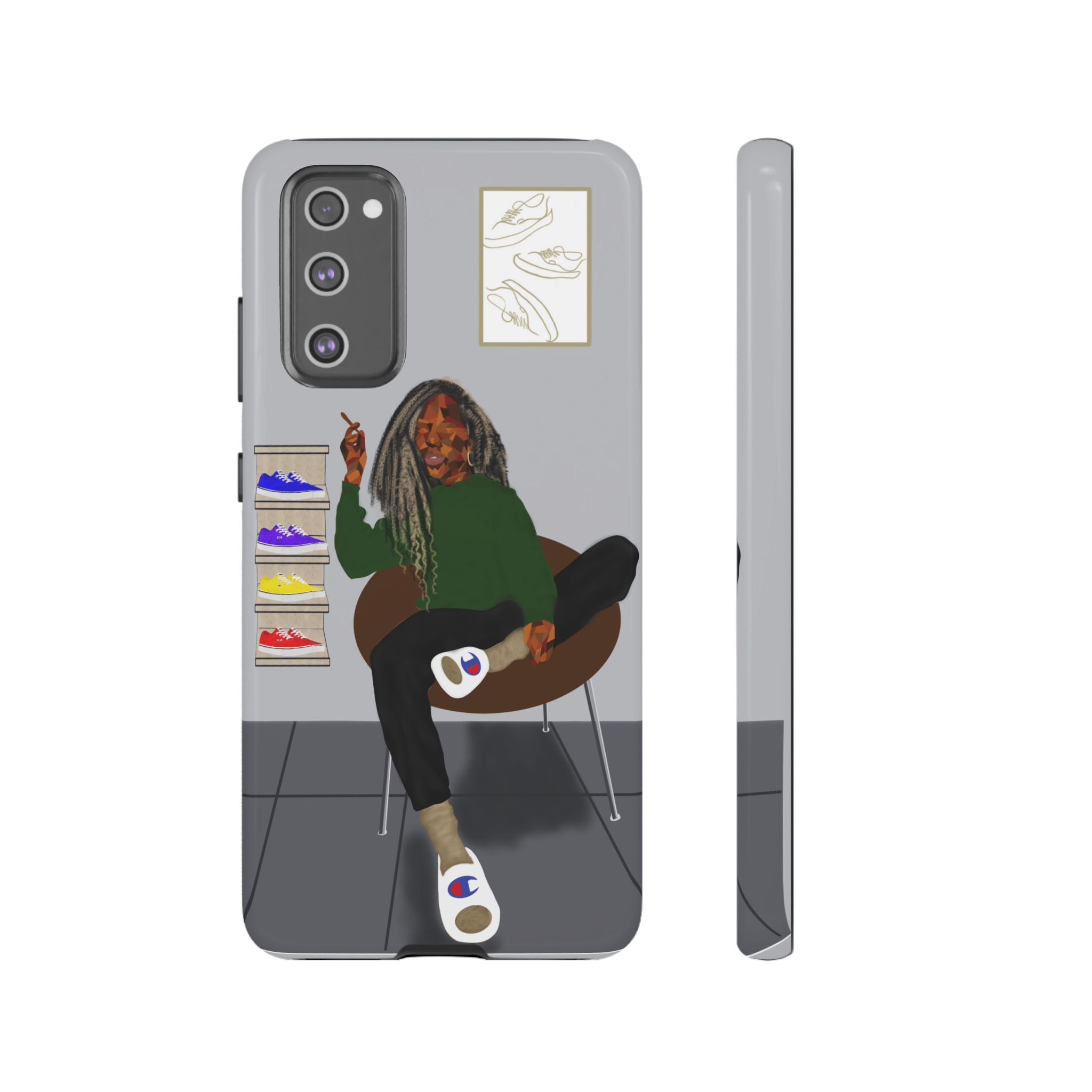 Phone Case — Chill Sneakerhead Illustration ("Tough Cases")