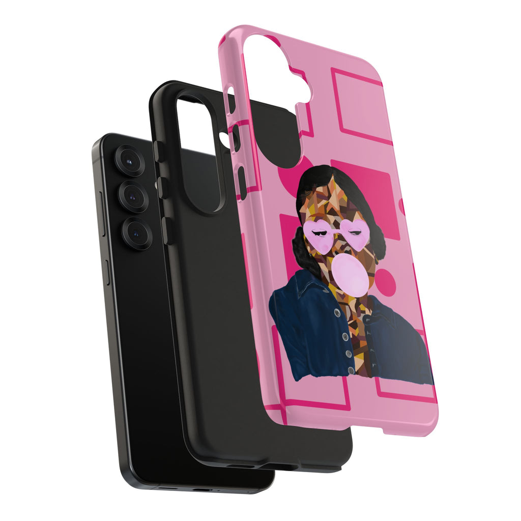 Pink Pop Art Phone Case — Bubblegum Girl Tough Phone Case
