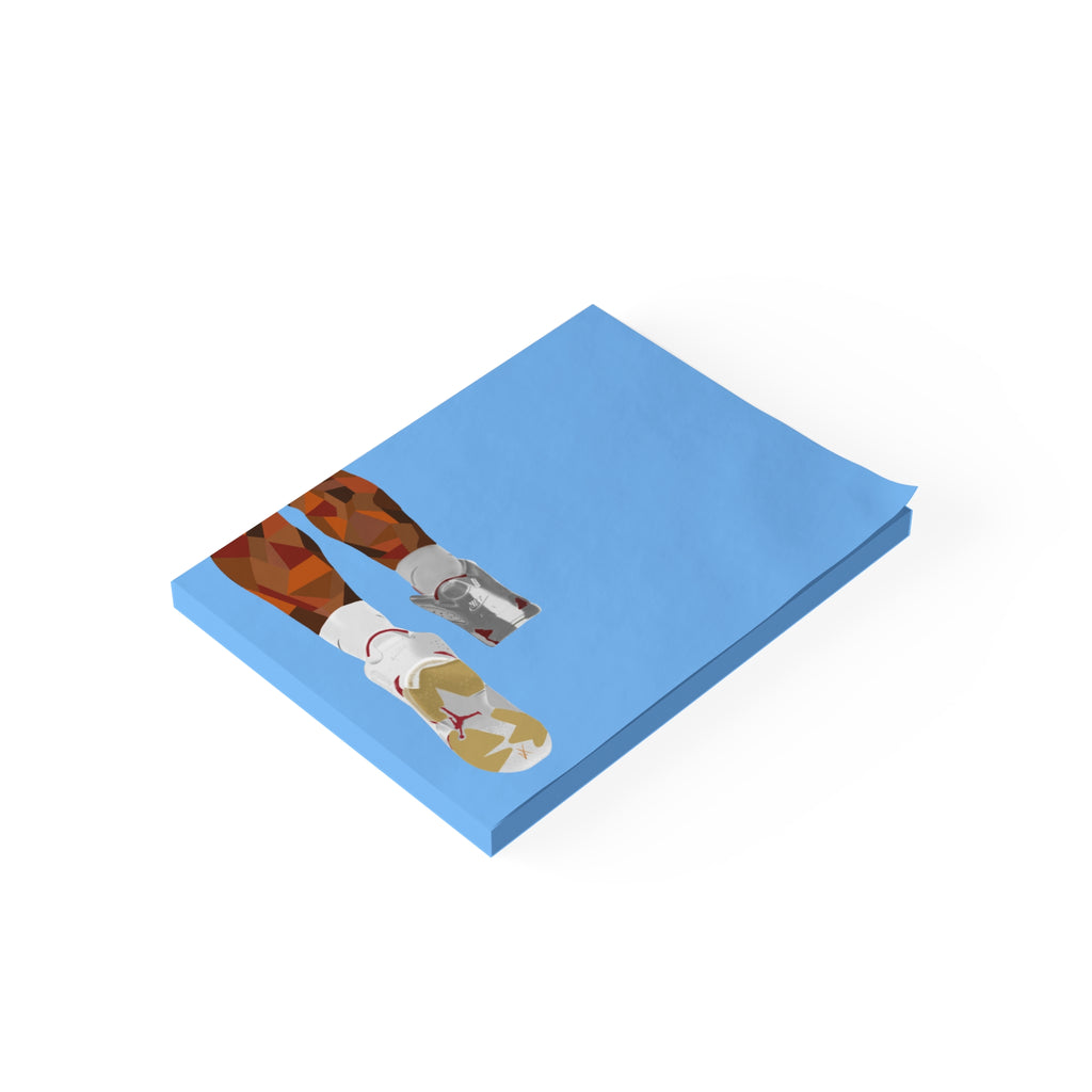 Running Shoes Post-it Note Pad — Minimal Athletic Memo Pads