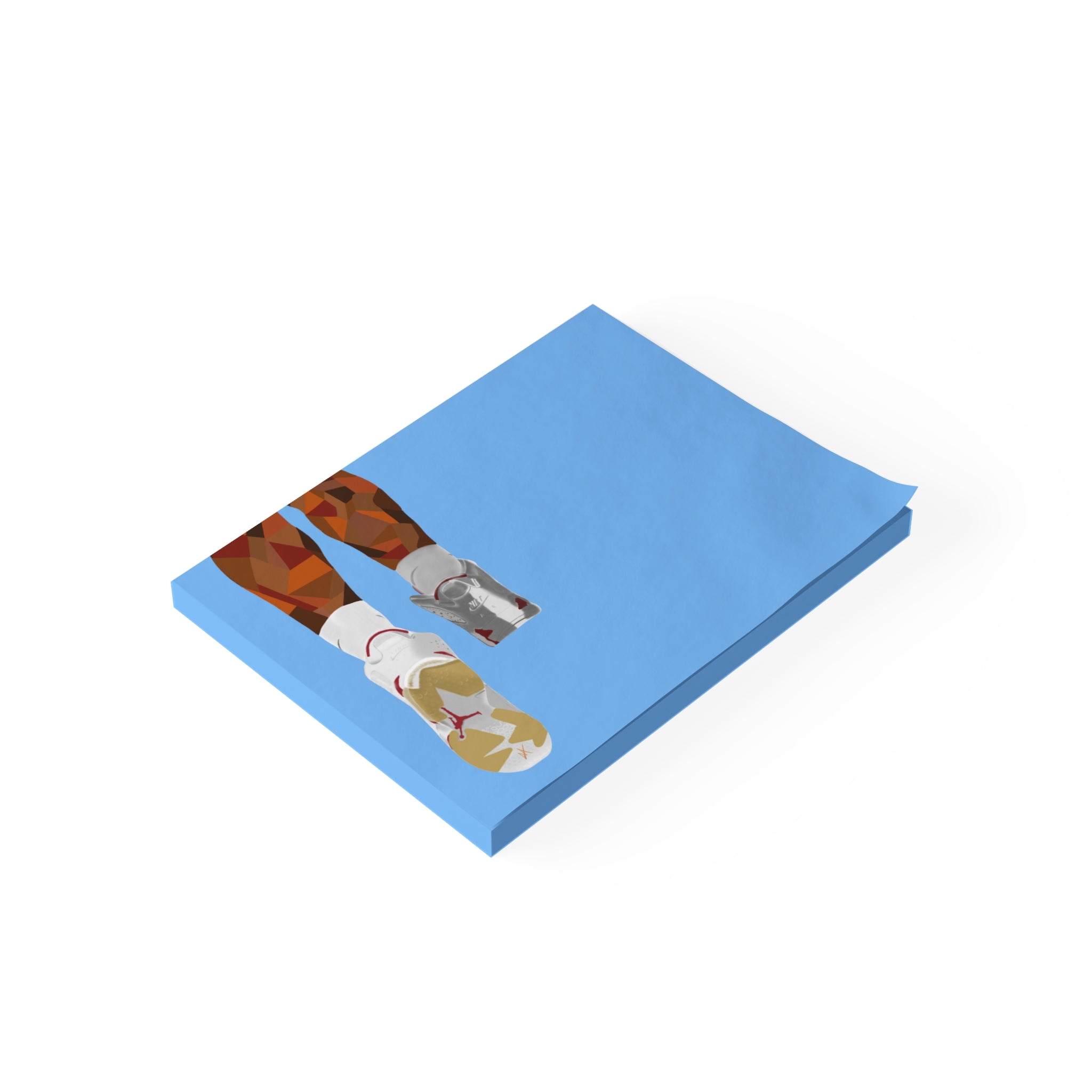 Running Shoes Post-it Note Pad — Minimal Athletic Memo Pads