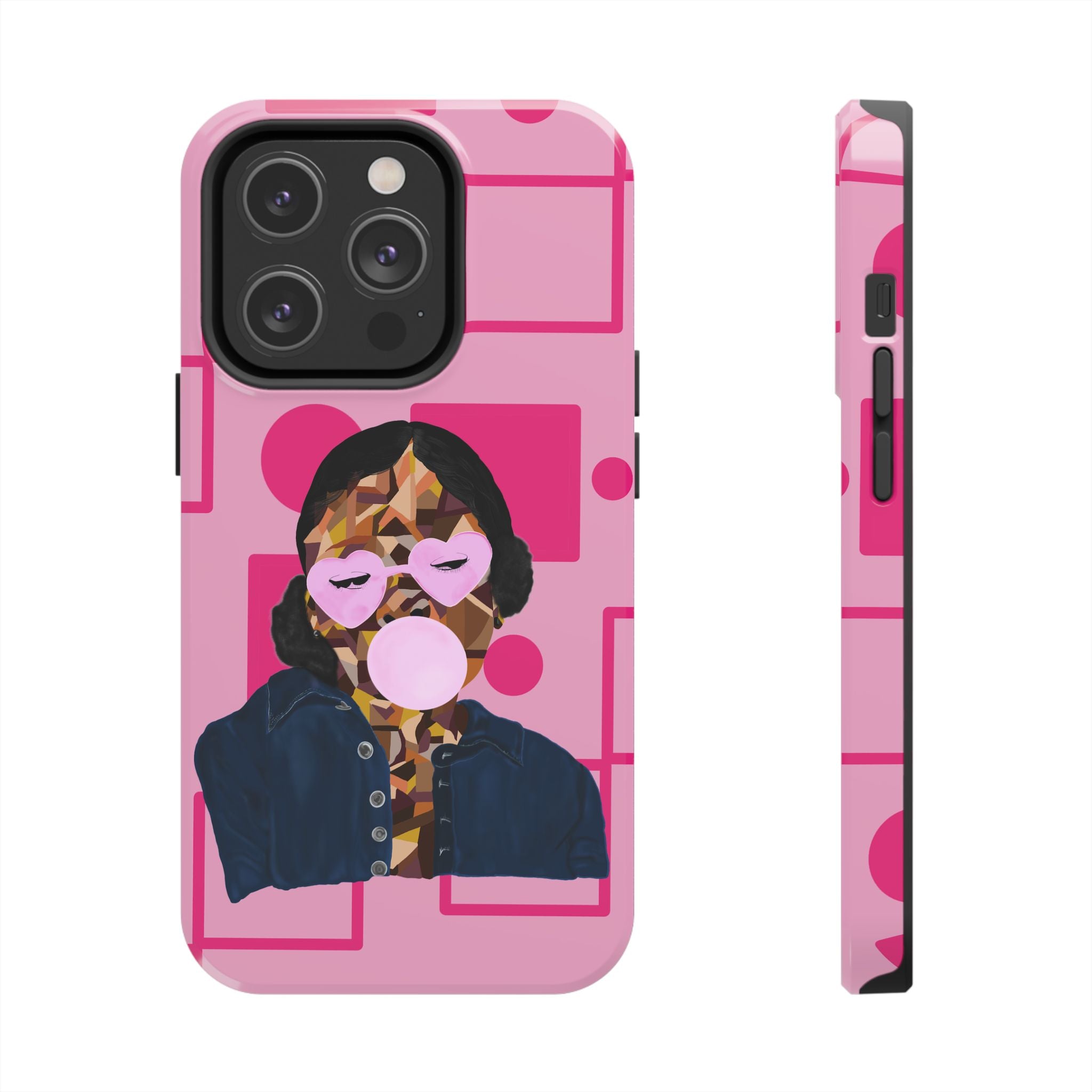 Pink Pop Art Phone Case — Bubblegum Girl Tough Phone Case