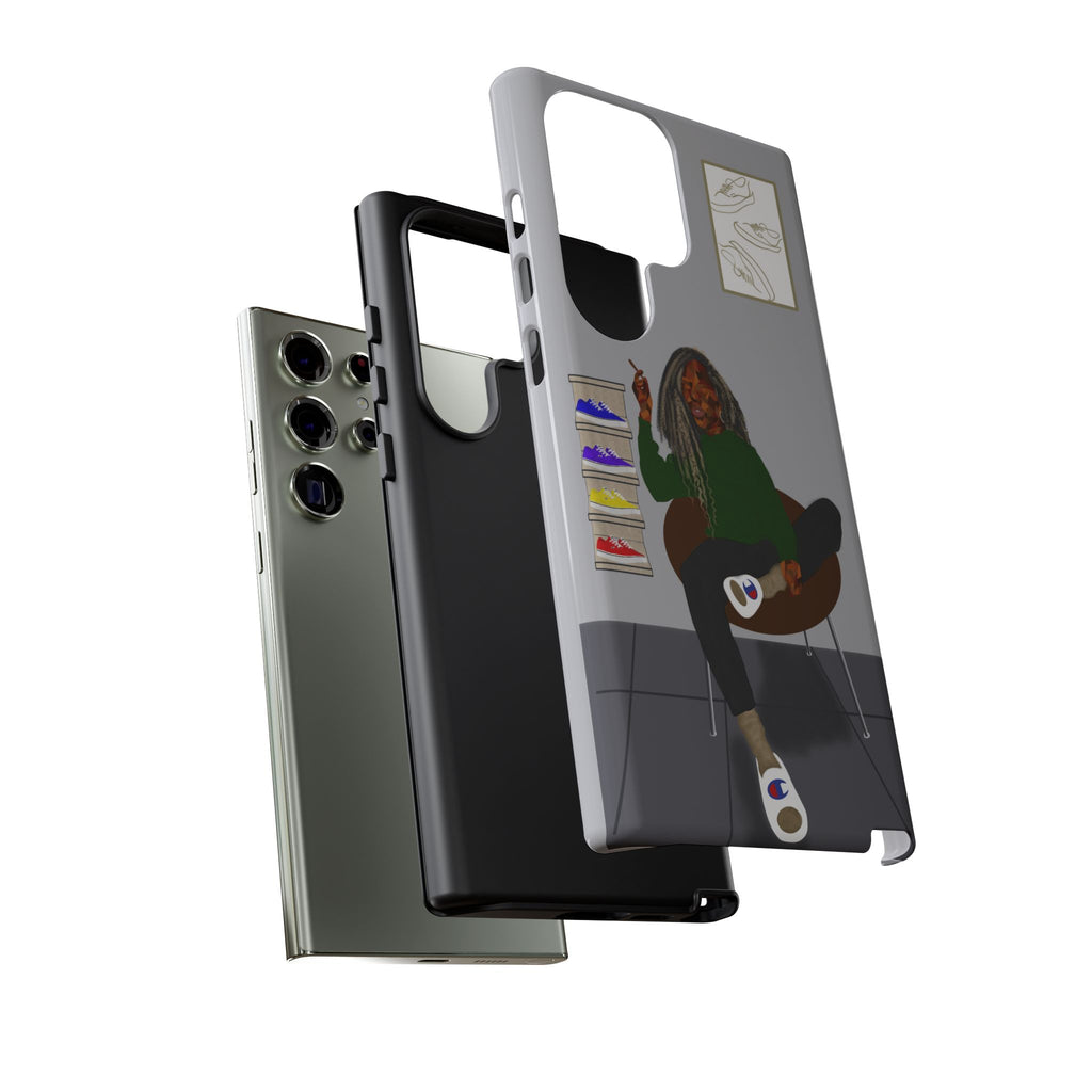 Phone Case — Chill Sneakerhead Illustration ("Tough Cases")