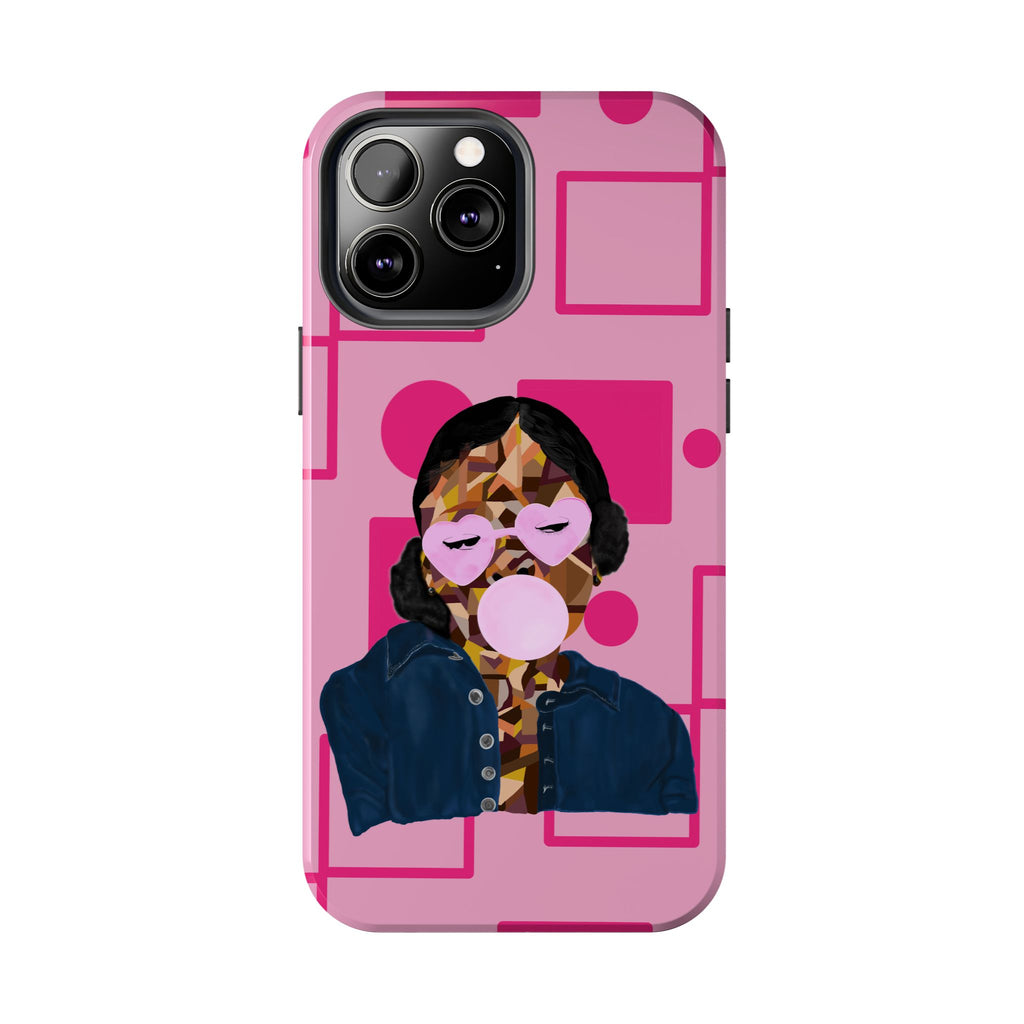 Pink Pop Art Phone Case — Bubblegum Girl Tough Phone Case