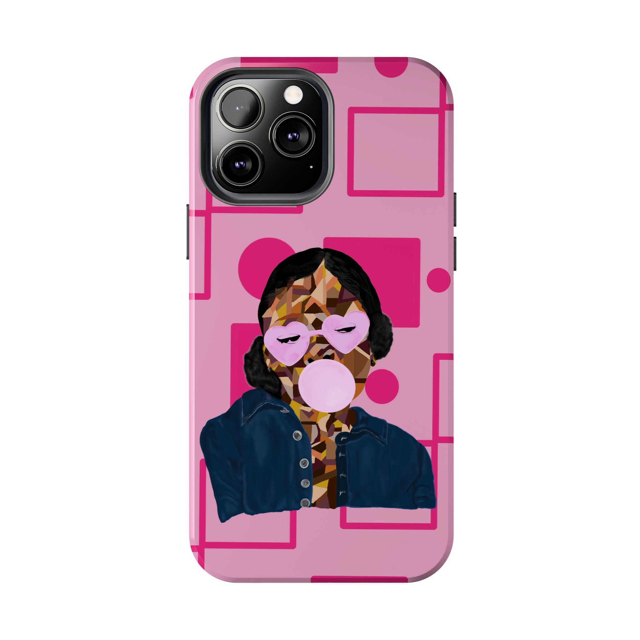 Pink Pop Art Phone Case — Bubblegum Girl Tough Phone Case