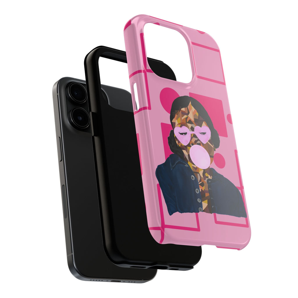 Pink Pop Art Phone Case — Bubblegum Girl Tough Phone Case