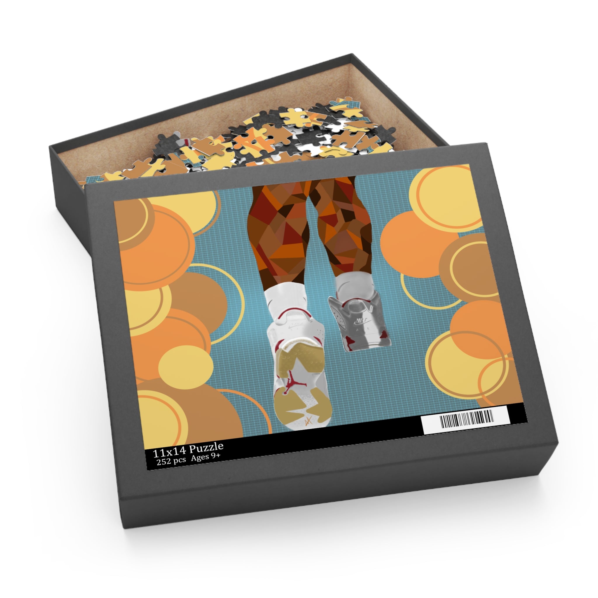 Retro Basketball Sneaker Puzzle — 120/252/500-Piece