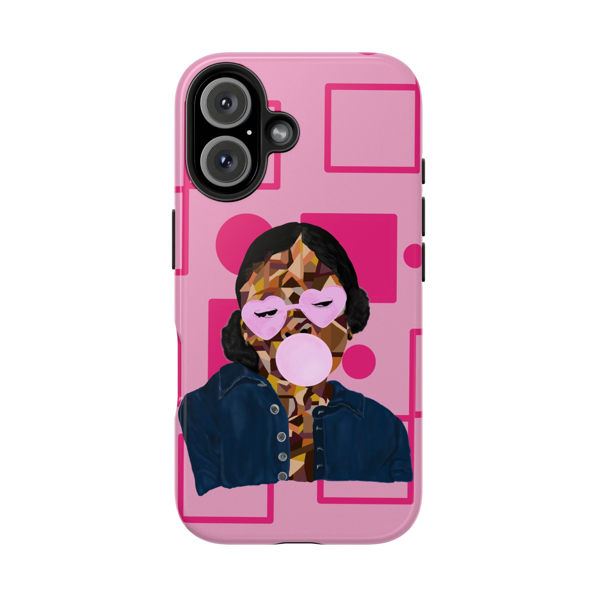 Pink Pop Art Phone Case — Bubblegum Girl Tough Phone Case