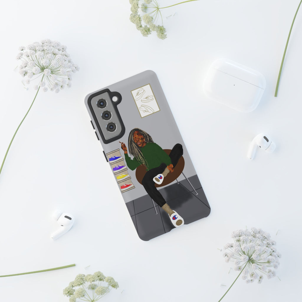 Phone Case — Chill Sneakerhead Illustration ("Tough Cases")