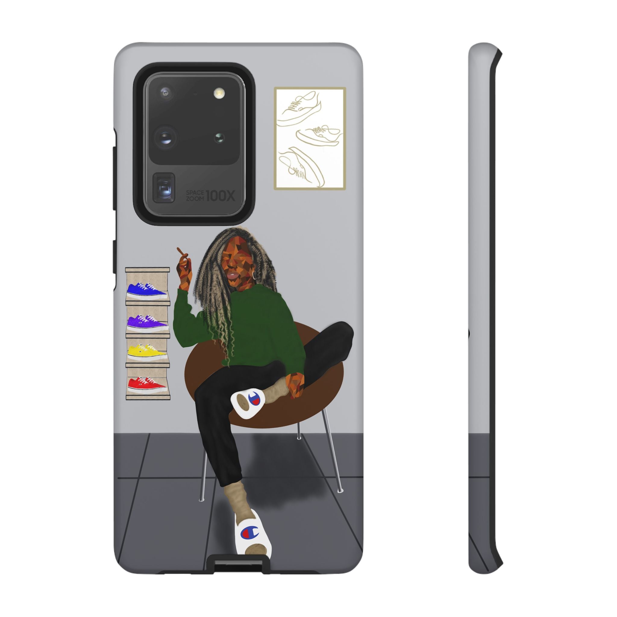 Phone Case — Chill Sneakerhead Illustration ("Tough Cases")