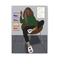 Chill Sneakerhead Art Canvas — Relaxed Room Portrait Matte Wall Art