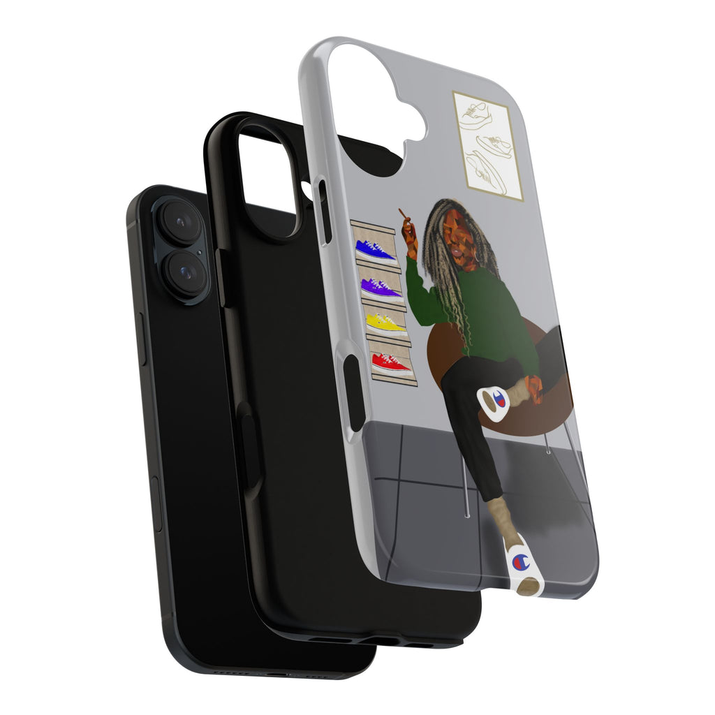 Phone Case — Chill Sneakerhead Illustration ("Tough Cases")