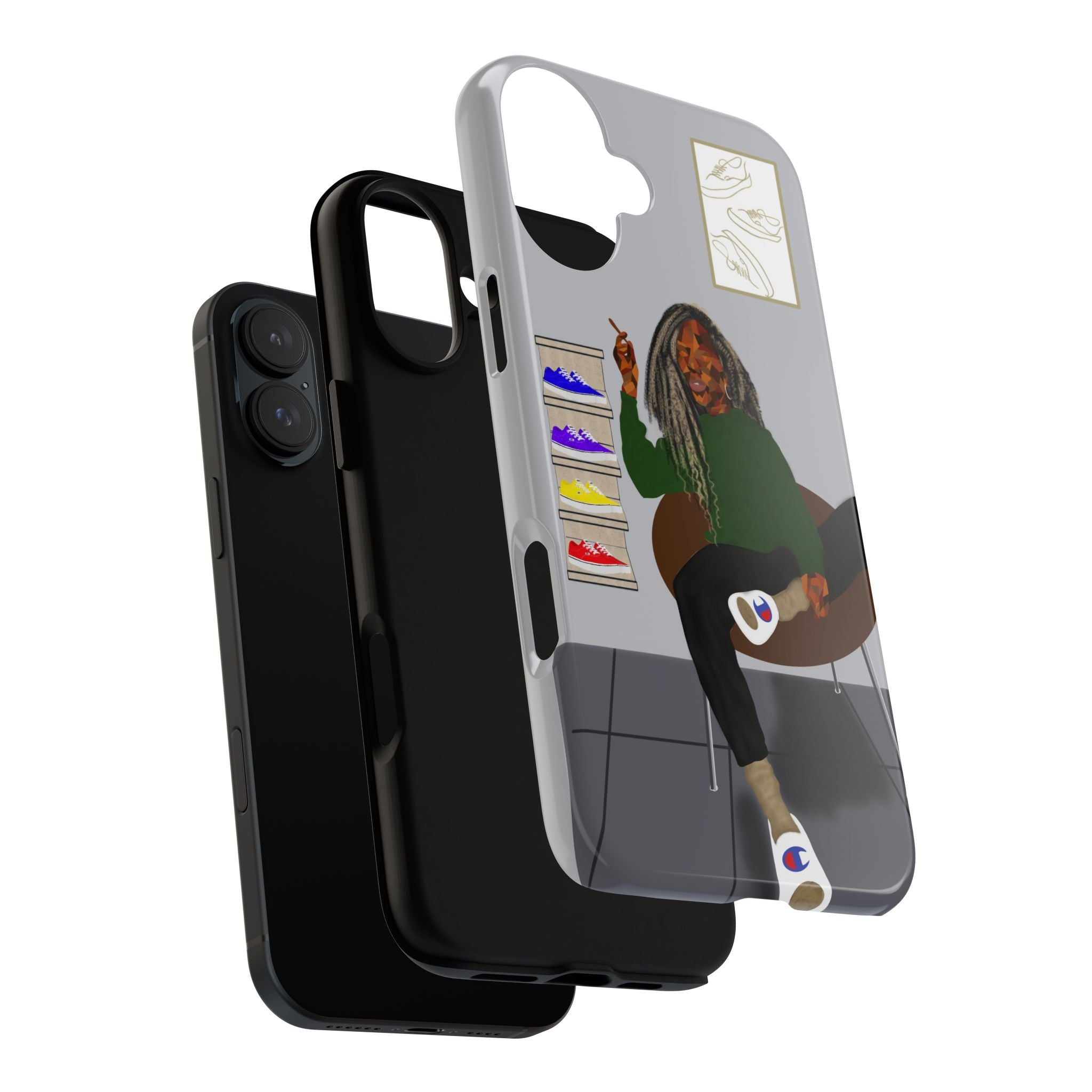 Phone Case — Chill Sneakerhead Illustration ("Tough Cases")