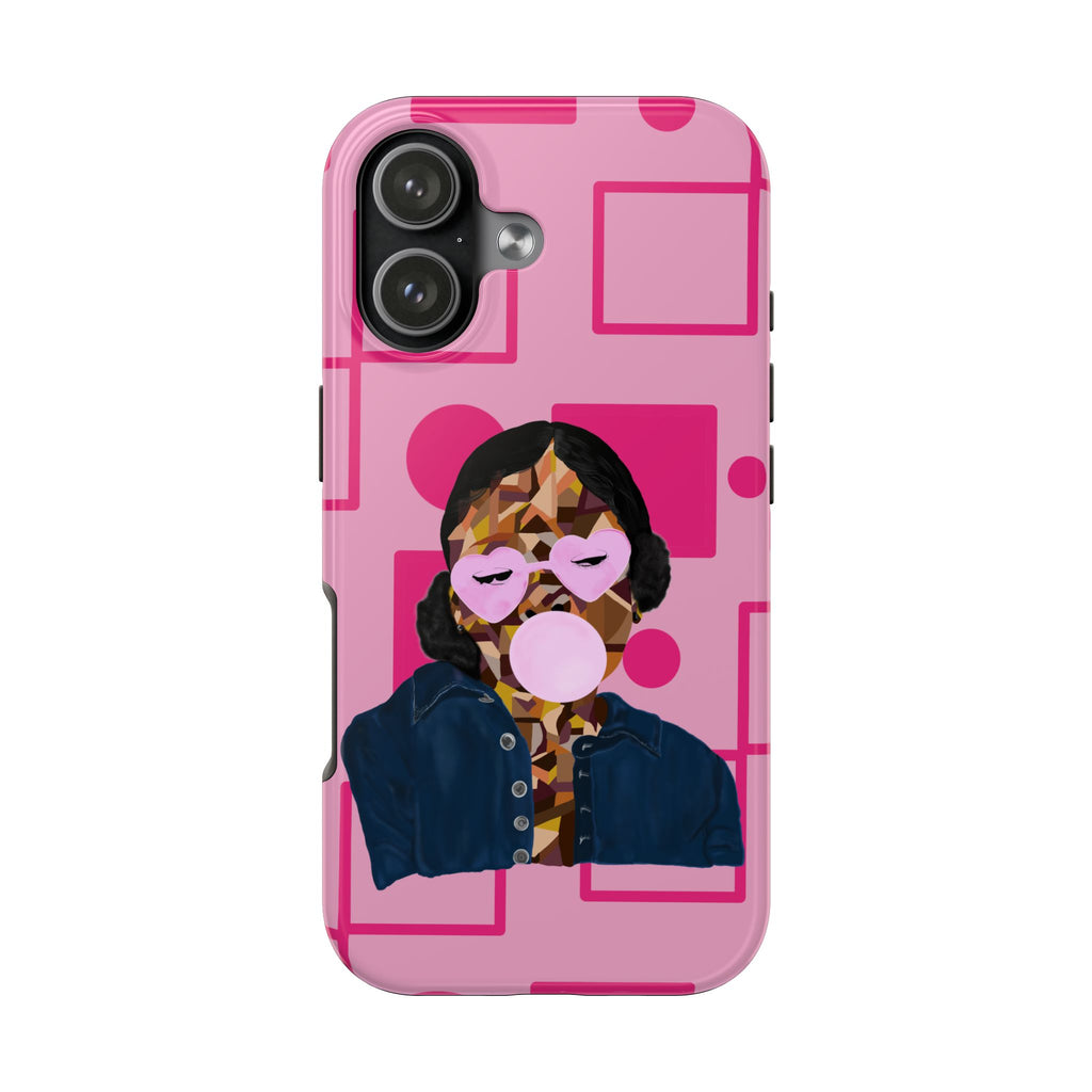 Pink Pop Art Phone Case — Bubblegum Girl Tough Phone Case