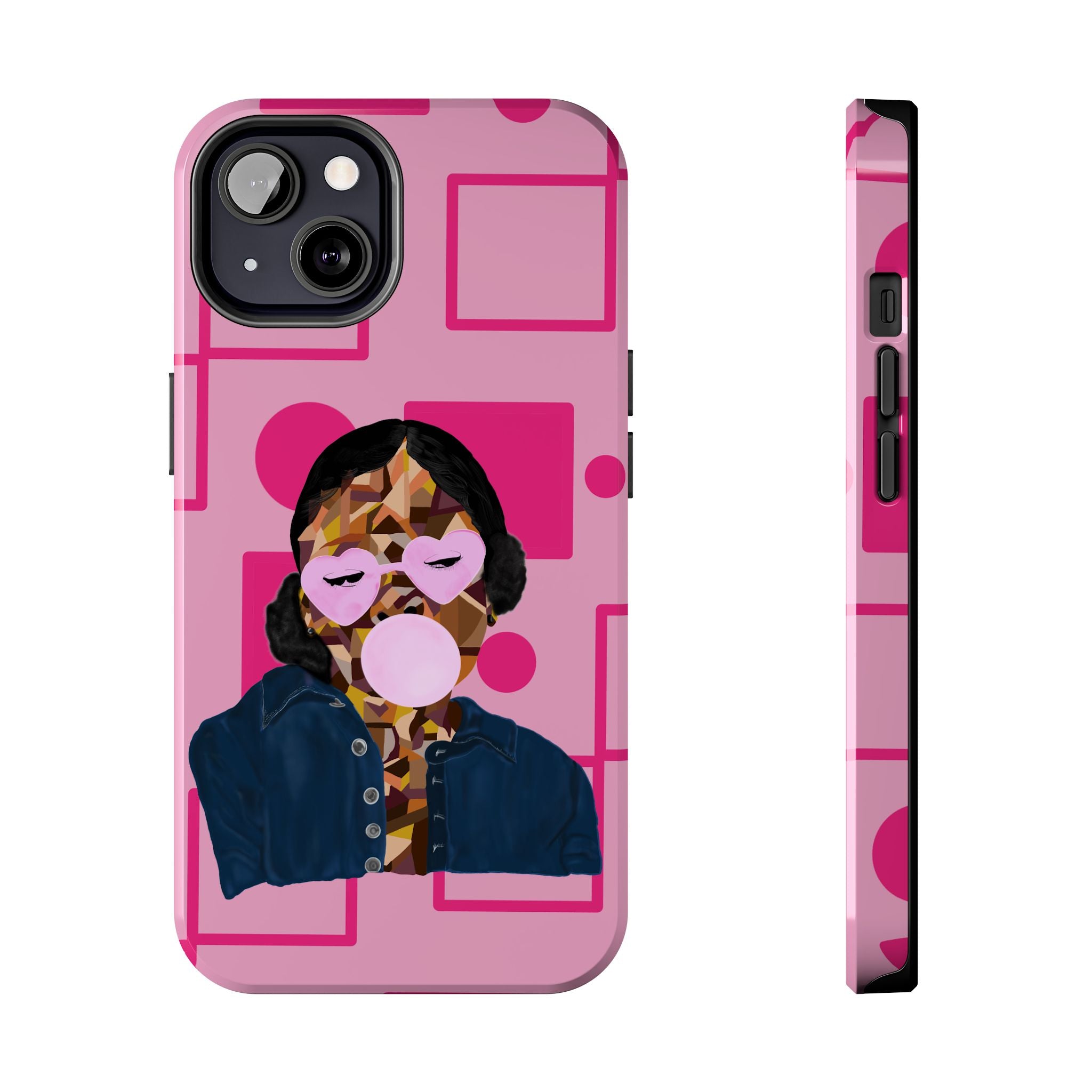 Pink Pop Art Phone Case — Bubblegum Girl Tough Phone Case