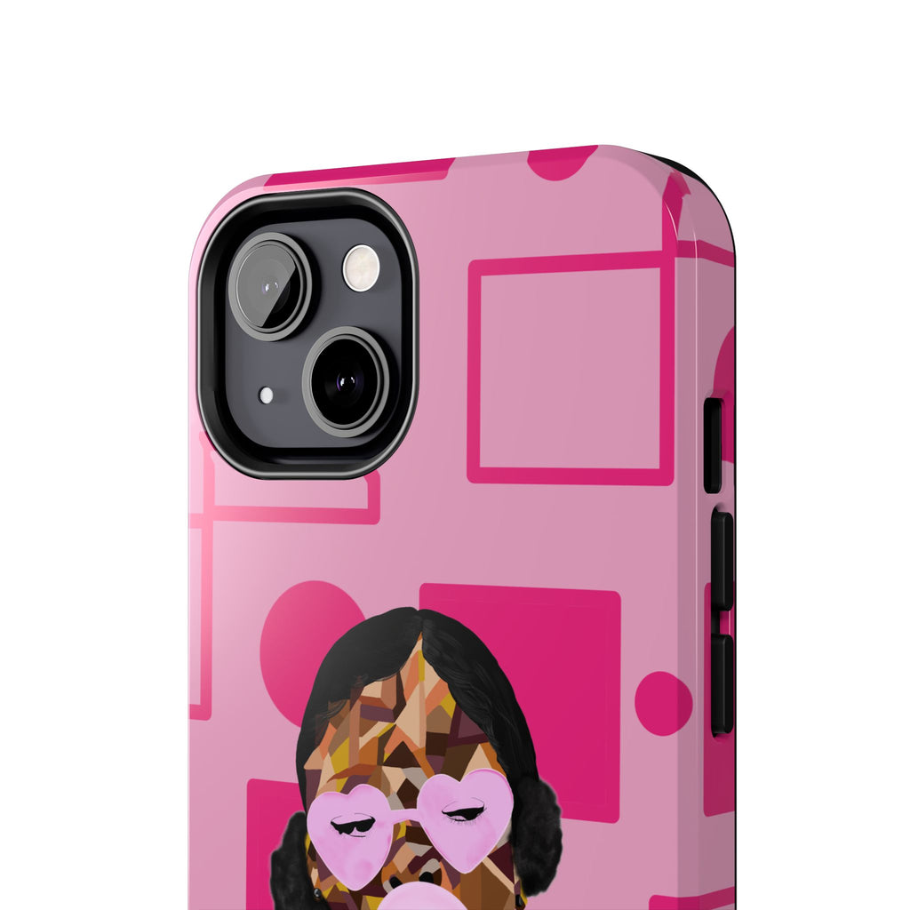 Pink Pop Art Phone Case — Bubblegum Girl Tough Phone Case