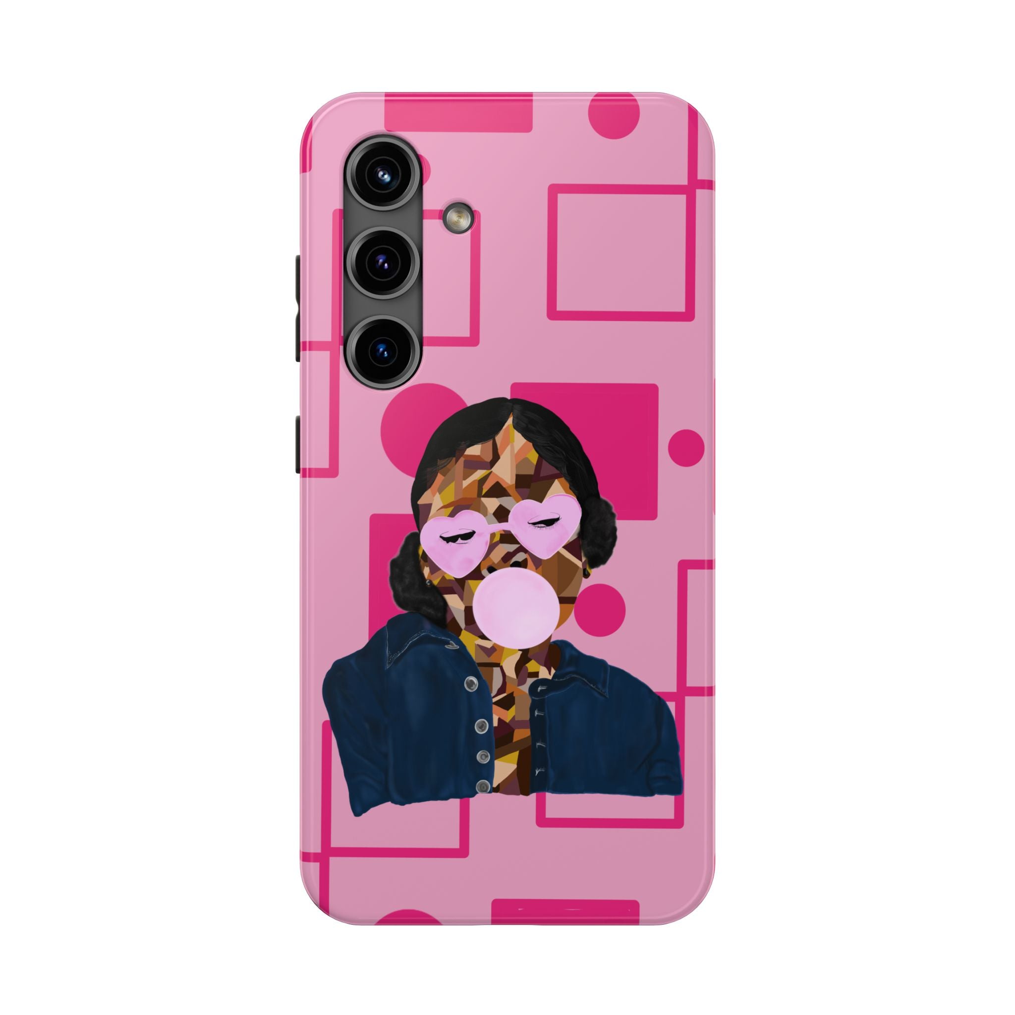 Pink Pop Art Phone Case — Bubblegum Girl Tough Phone Case