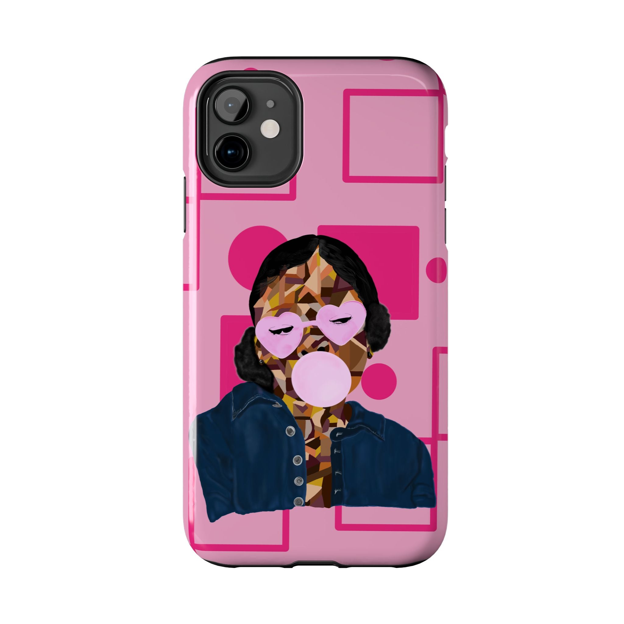 Pink Pop Art Phone Case — Bubblegum Girl Tough Phone Case