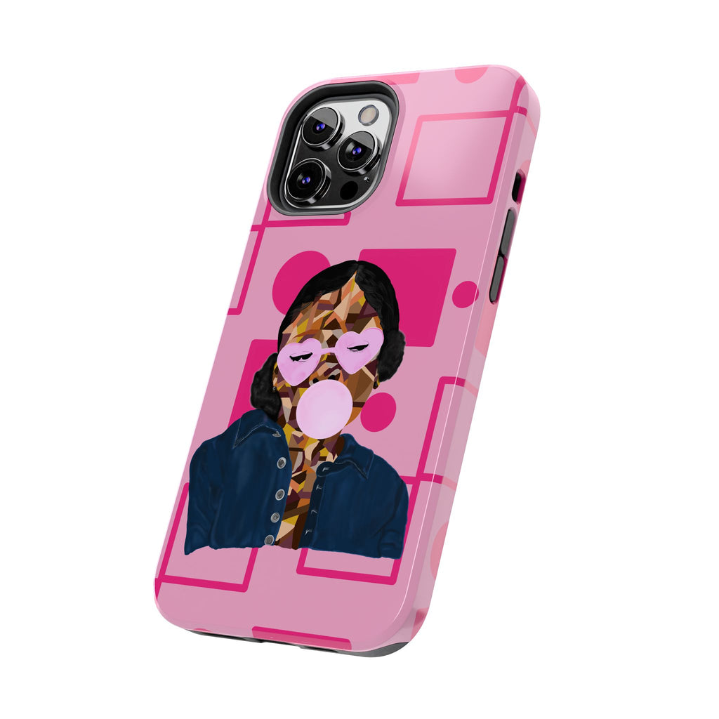 Pink Pop Art Phone Case — Bubblegum Girl Tough Phone Case