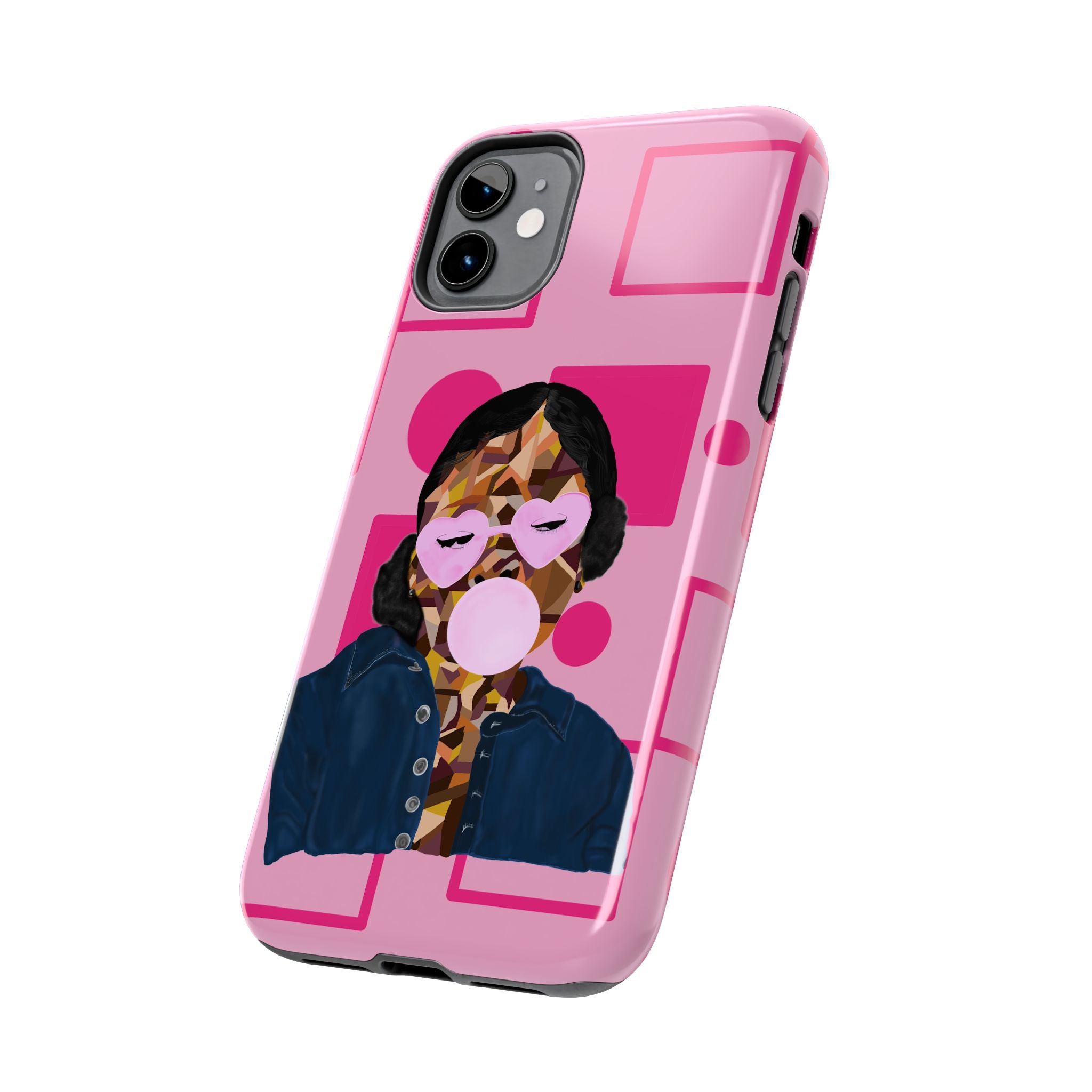 Pink Pop Art Phone Case — Bubblegum Girl Tough Phone Case