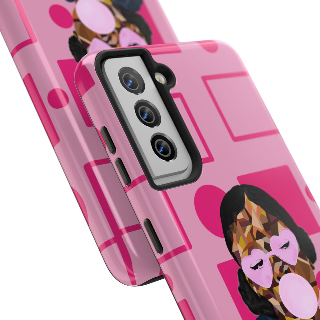 Pink Pop Art Phone Case — Bubblegum Girl Tough Phone Case