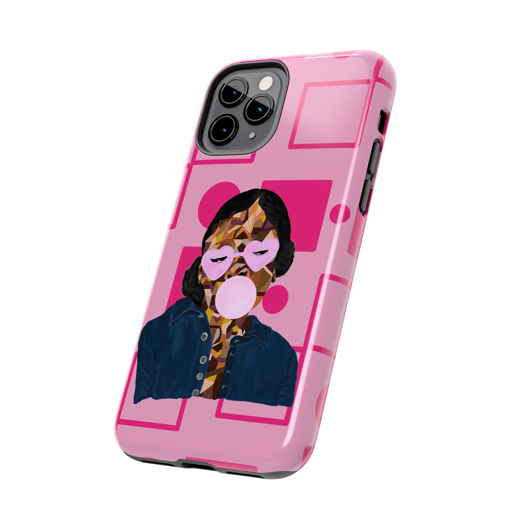 Pink Pop Art Phone Case — Bubblegum Girl Tough Phone Case