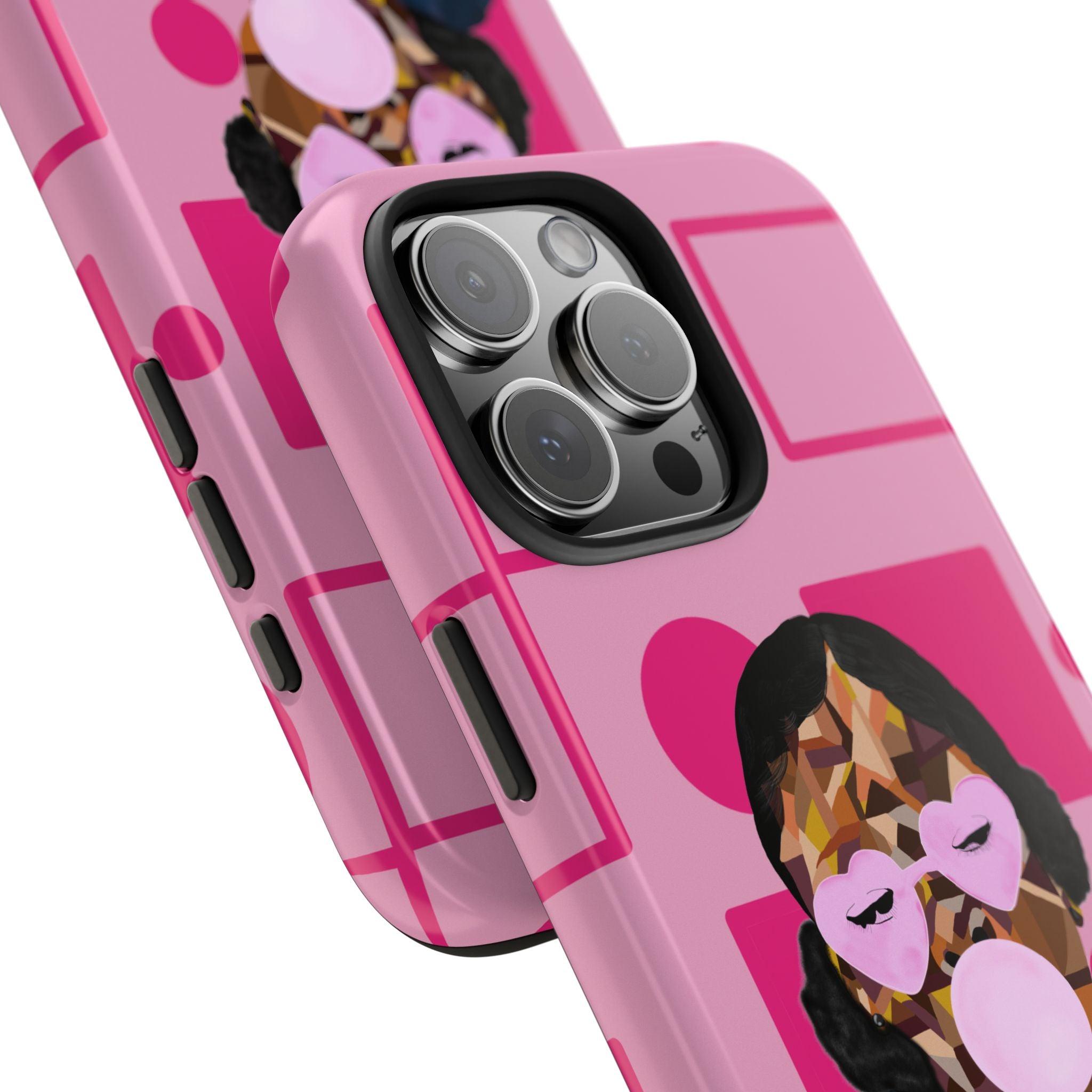 Pink Pop Art Phone Case — Bubblegum Girl Tough Phone Case