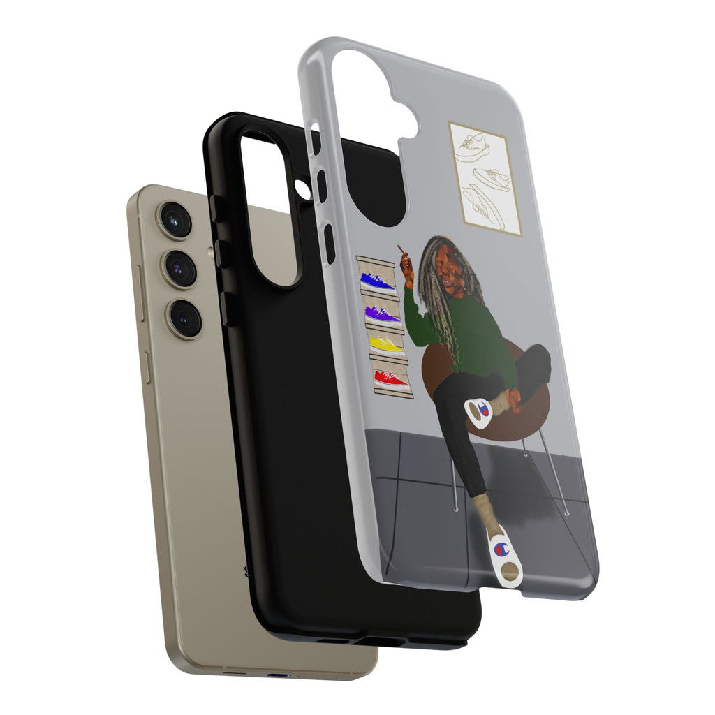 Phone Case — Chill Sneakerhead Illustration ("Tough Cases")