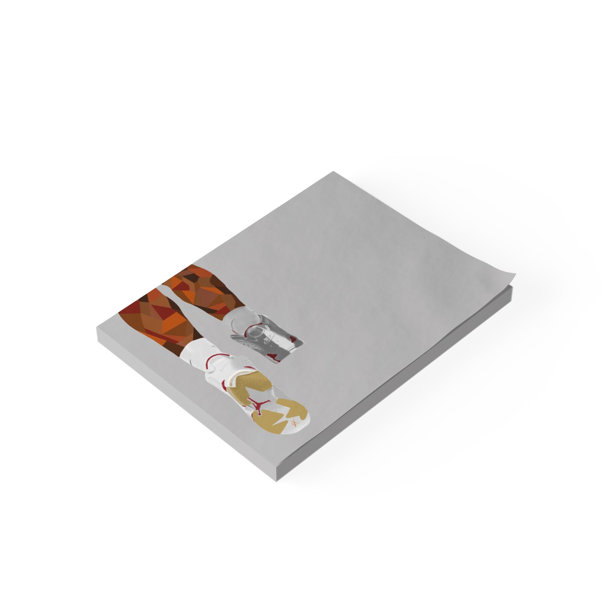 Running Shoes Post-it Note Pad — Minimal Athletic Memo Pads