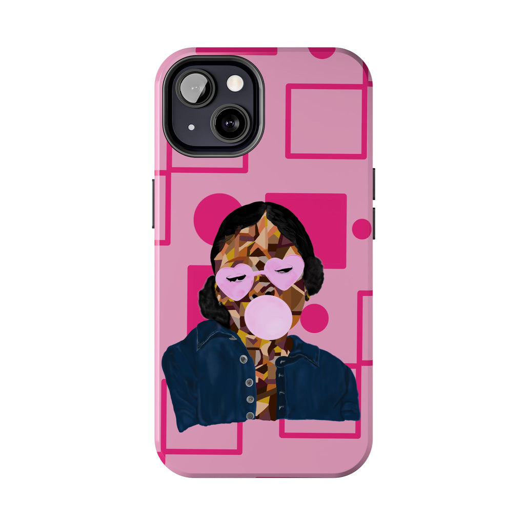 Pink Pop Art Phone Case — Bubblegum Girl Tough Phone Case